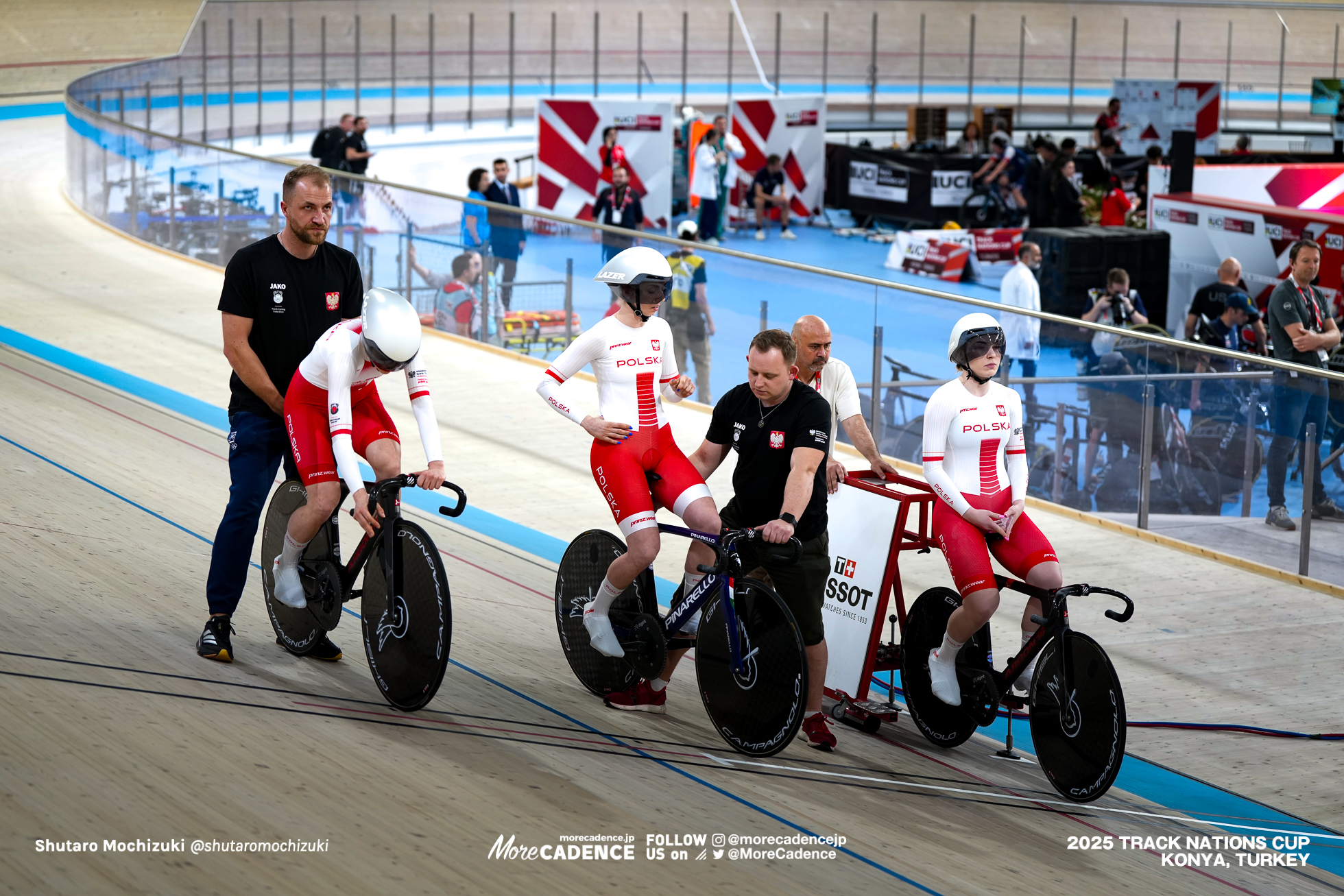 マルレーナ・カルワッカ,Marlena Karwacka,ウルスラ・ロス,Urszula Los,ニコラ・シビアック,Nikola Sibiak,女子チームスプリント, WOMEN'S Team Sprint Qualification, 2025トラックネーションズカップ トルコ・コンヤ, 2024 UCI TRACK NATIONS CUP Konya, TUR,