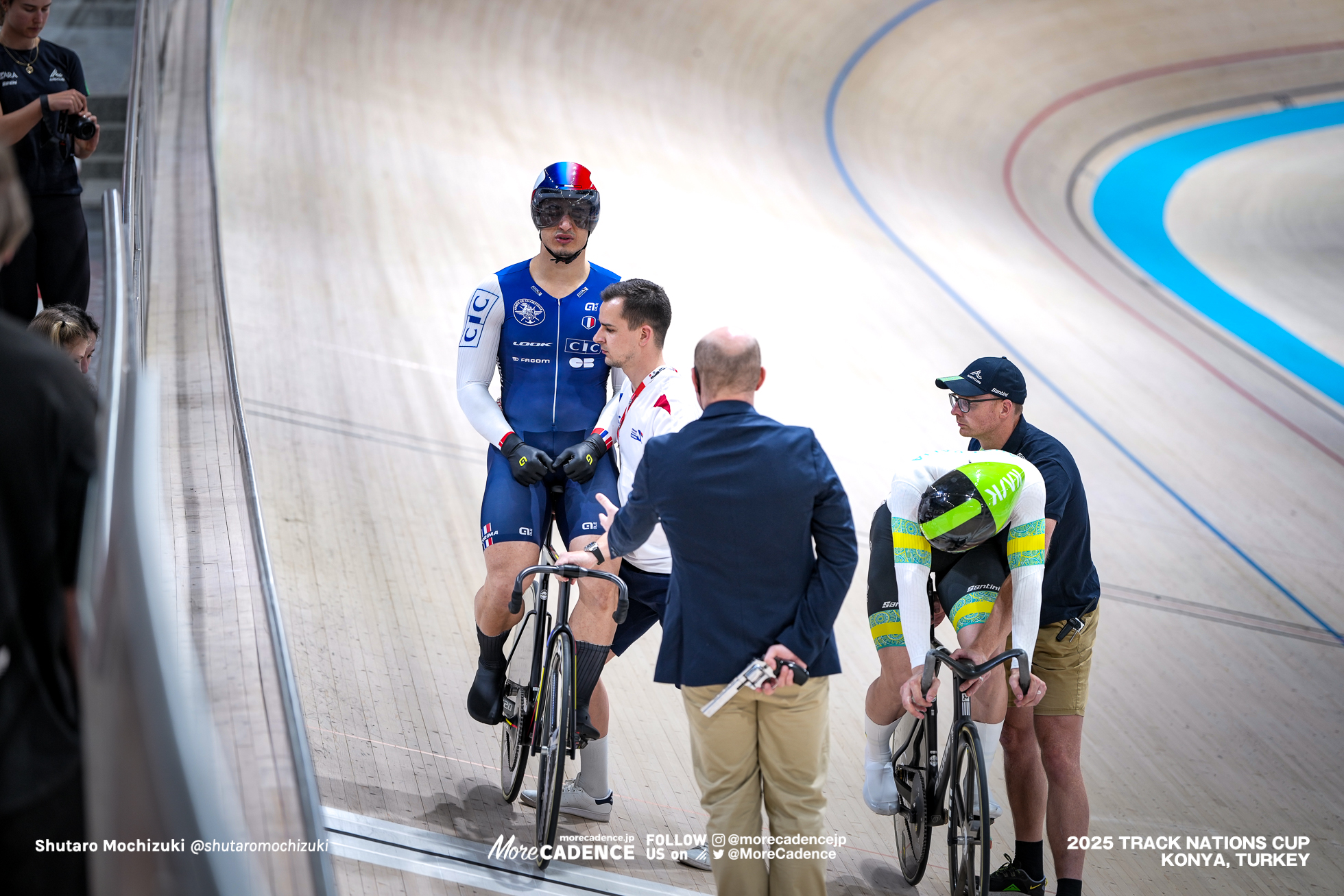 ライアン・エラル,Rayan Helal,レイ・ホフマン,Leigh Hoffman,男子スプリント, MEN'S Sprint Qualification 200mFTT,2025トラックネーションズカップ トルコ・コンヤ, 2024 UCI TRACK NATIONS CUP Konya, TUR,