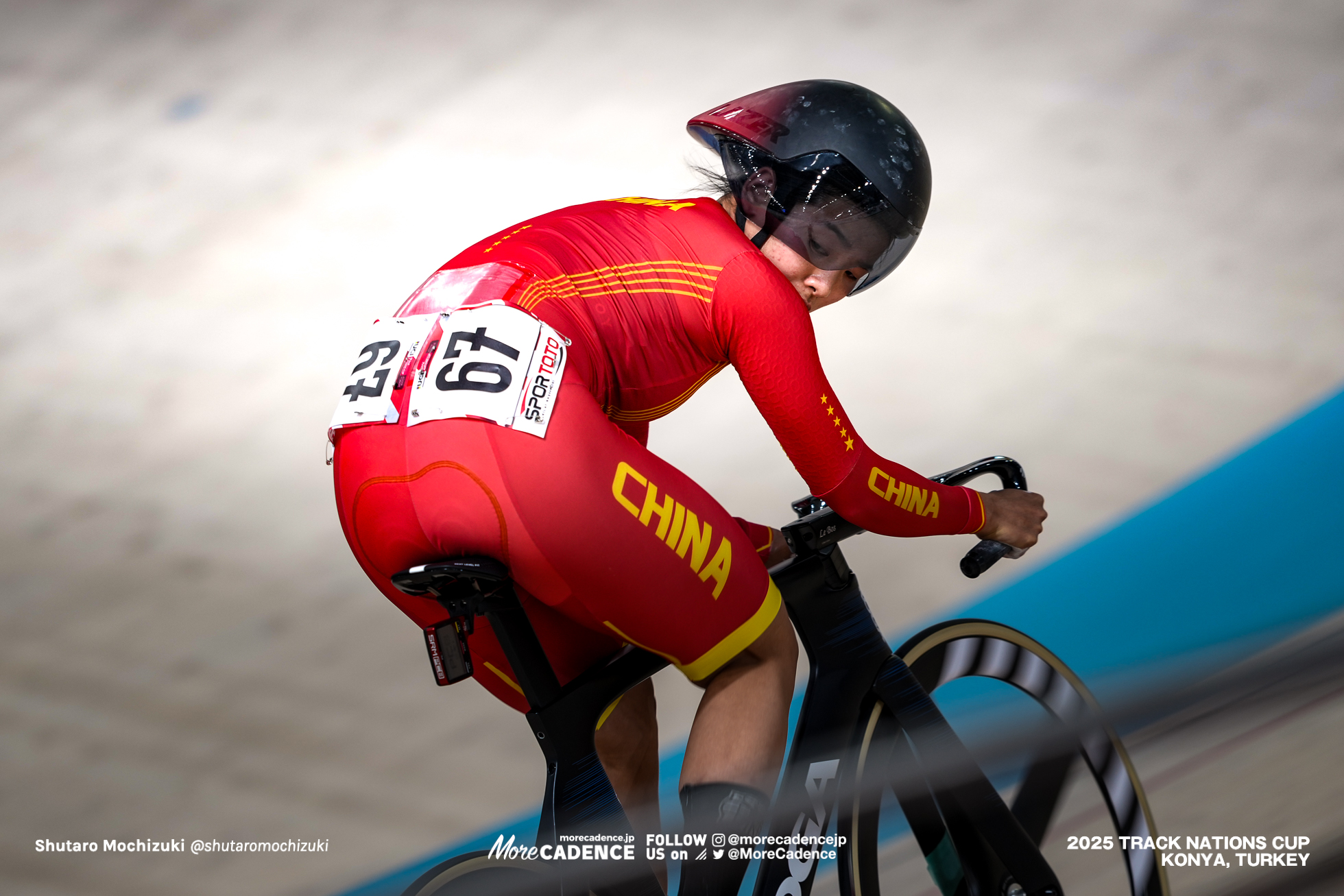 苑丽颖 ユアン・リイン,Yuan Liying,アリナ・リシェンコ,Alina Lysenko,女子スプリント, WOMEN'S Sprint Qualification 200mFTT,2025トラックネーションズカップ トルコ・コンヤ, 2024 UCI TRACK NATIONS CUP Konya, TUR,