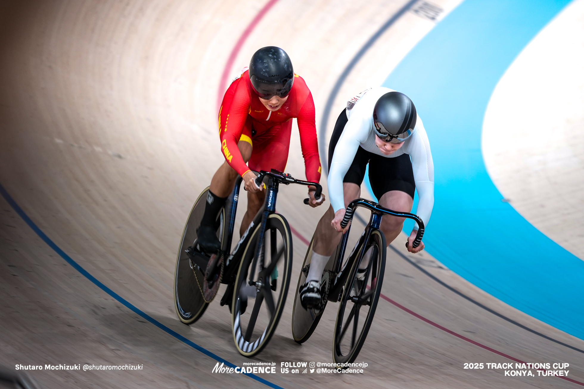 苑丽颖 ユアン・リイン,Yuan Liying,アリナ・リシェンコ,Alina Lysenko,女子スプリント, WOMEN'S Sprint Qualification 200mFTT,2025トラックネーションズカップ トルコ・コンヤ, 2024 UCI TRACK NATIONS CUP Konya, TUR,