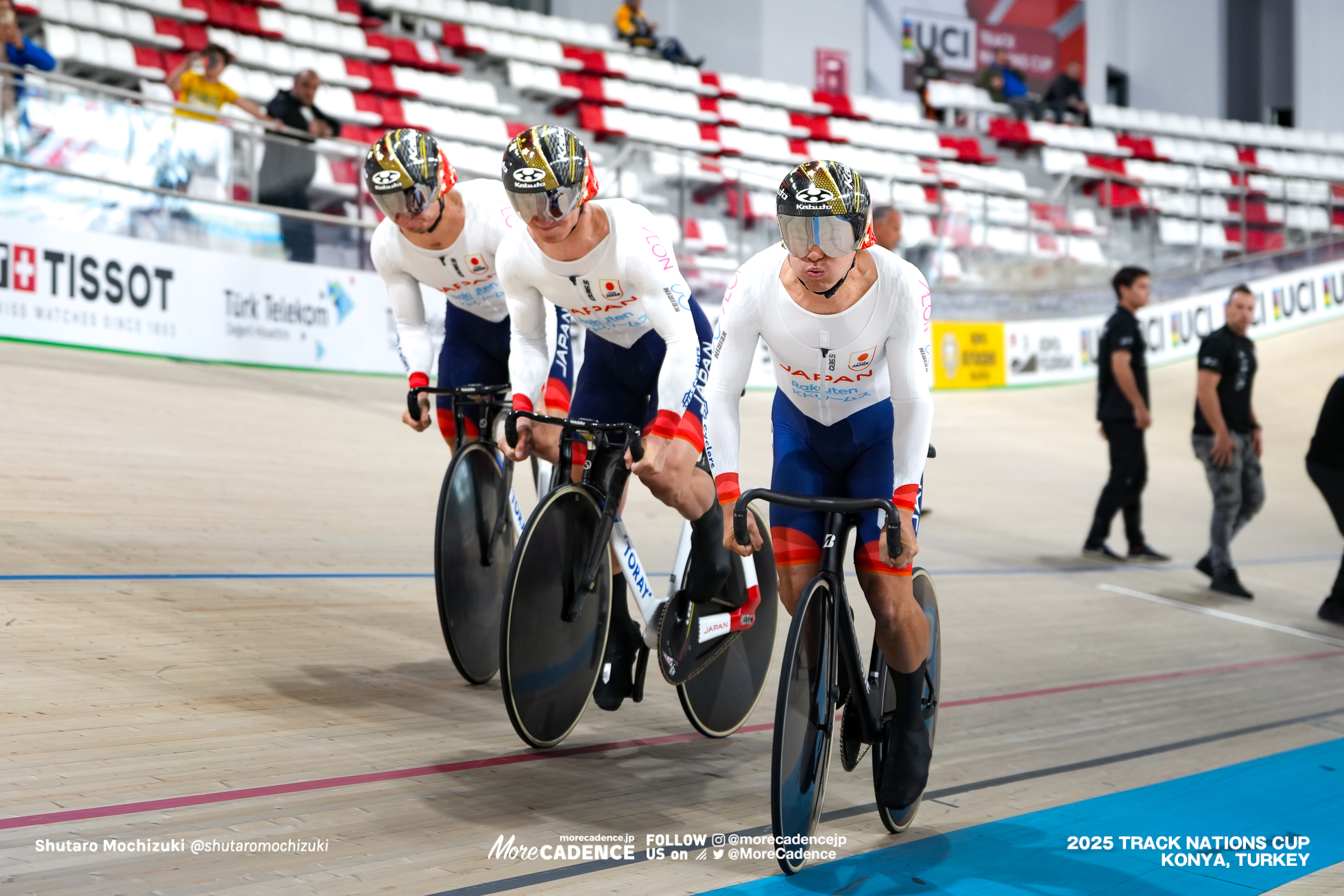 長迫吉拓, NAGASAKO Yoshitaku, 太田海也, OTA Kaiya, 小原佑太 ,Yuta Obara,JPN, 男子チームスプリント,MEN'S Team Sprint Qualification,2025トラックネーションズカップ トルコ・コンヤ, 2024 UCI TRACK NATIONS CUP Konya, TUR,