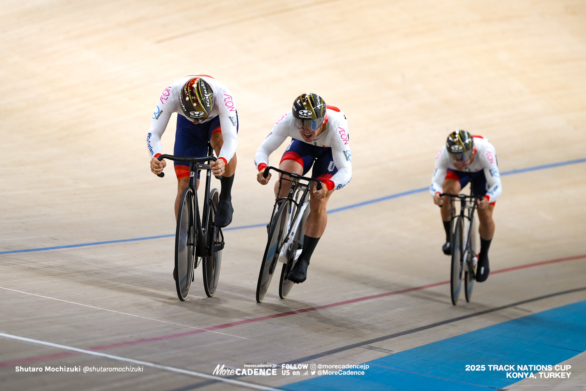 長迫吉拓, NAGASAKO Yoshitaku, 太田海也, OTA Kaiya, 小原佑太 ,Yuta Obara,JPN, 男子チームスプリント,MEN'S Team Sprint Qualification,2025トラックネーションズカップ トルコ・コンヤ, 2024 UCI TRACK NATIONS CUP Konya, TUR,