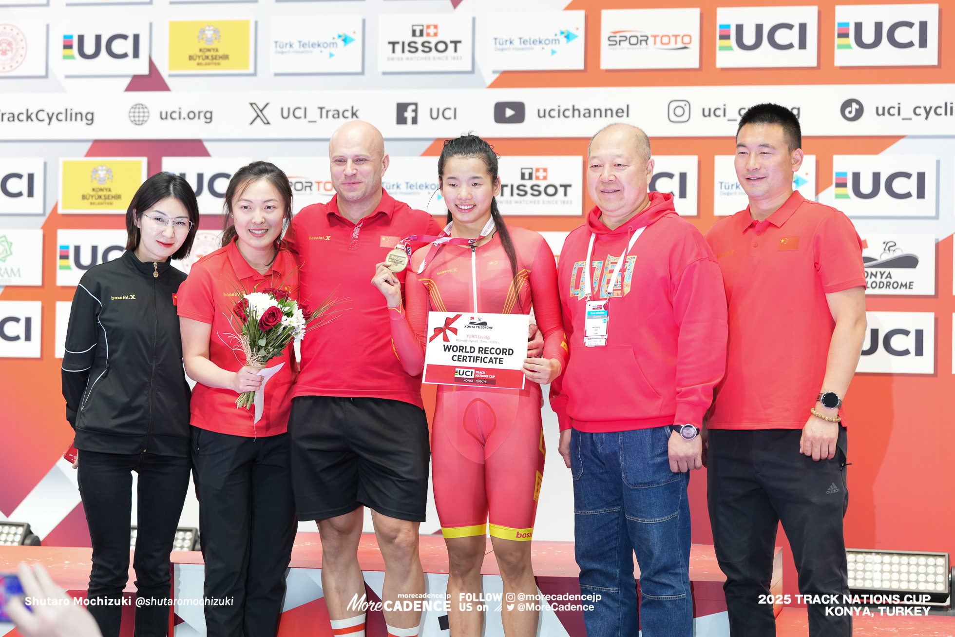 苑丽颖 ユアン・リイン,Yuan Liying,女子スプリント, WOMEN'S Sprint Qualification 200mFTT,2025トラックネーションズカップ トルコ・コンヤ, 2024 UCI TRACK NATIONS CUP Konya, TUR,