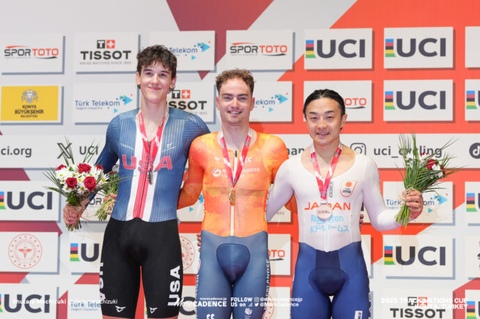 ヤネ・ドレンボス, アシュリン・バリー, 窪木一茂, 男子オムニアム, MEN'S Omnium,2025トラックネーションズカップ トルコ・コンヤ, 2024 UCI TRACK NATIONS CUP Konya, TUR,