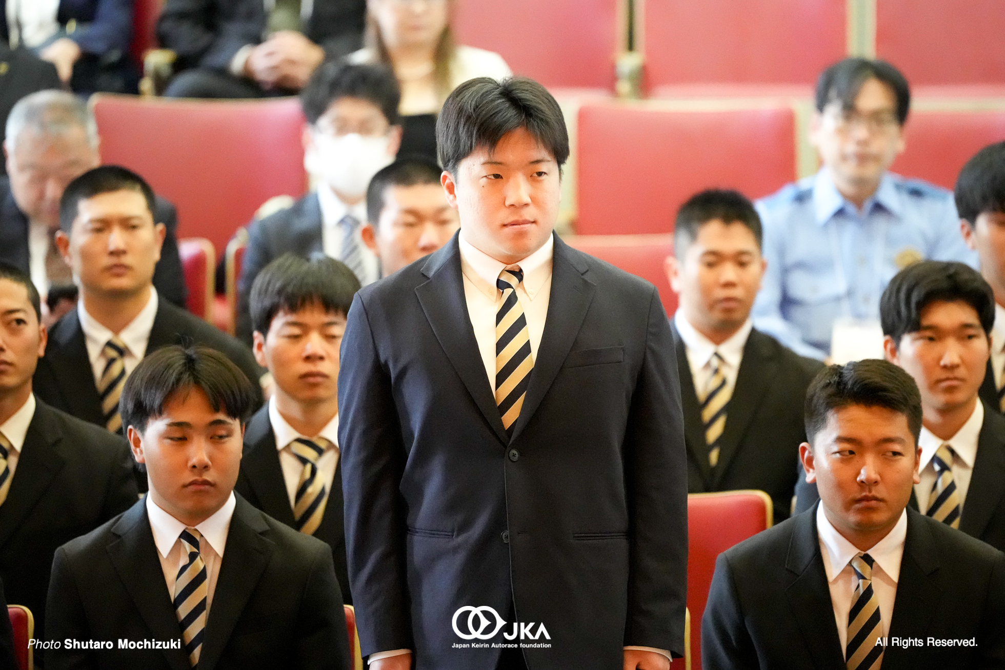 田崎隼翔, 日本競輪選手養成所 第129・130回候補生入所式