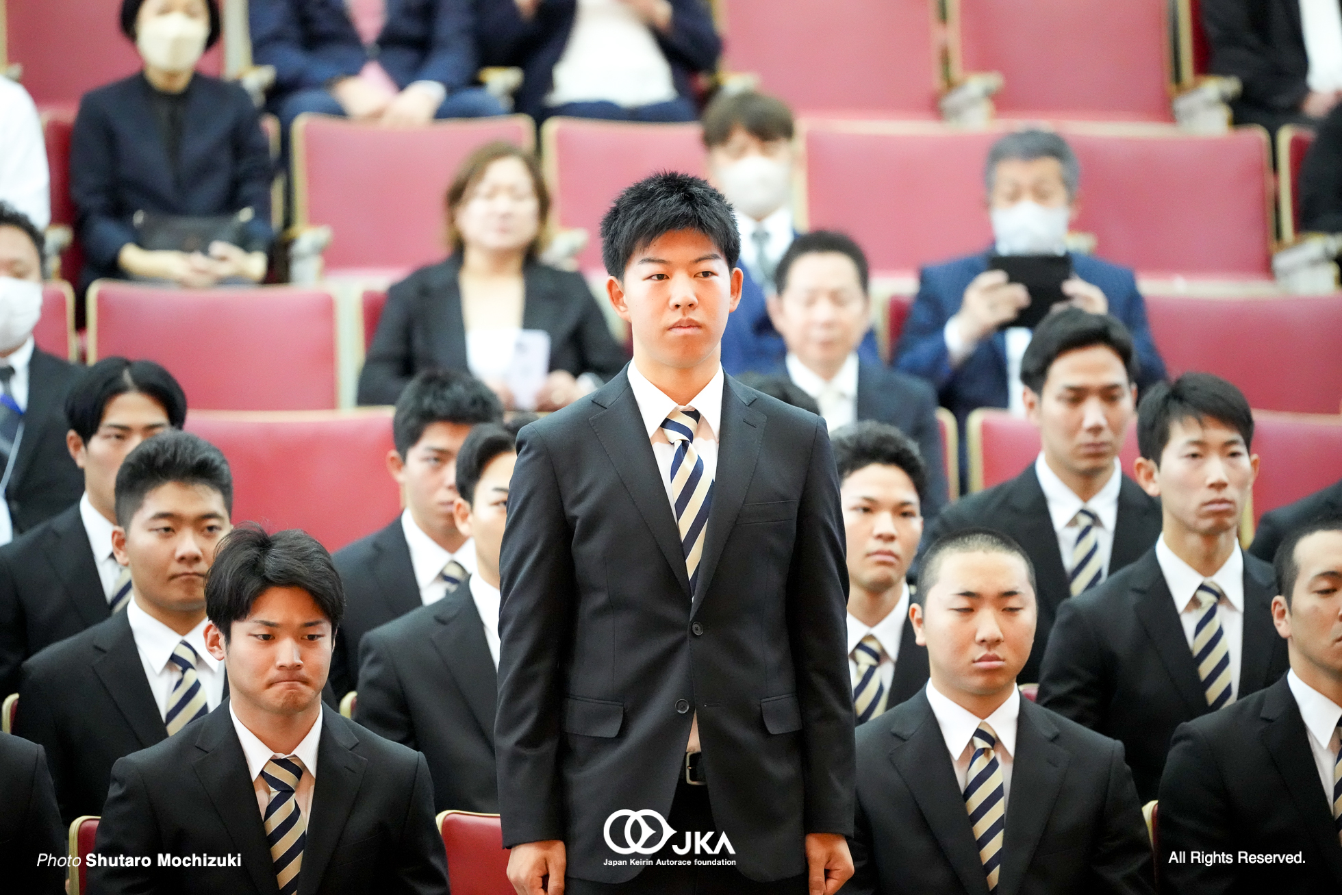 福田海響, 日本競輪選手養成所 第129・130回候補生入所式