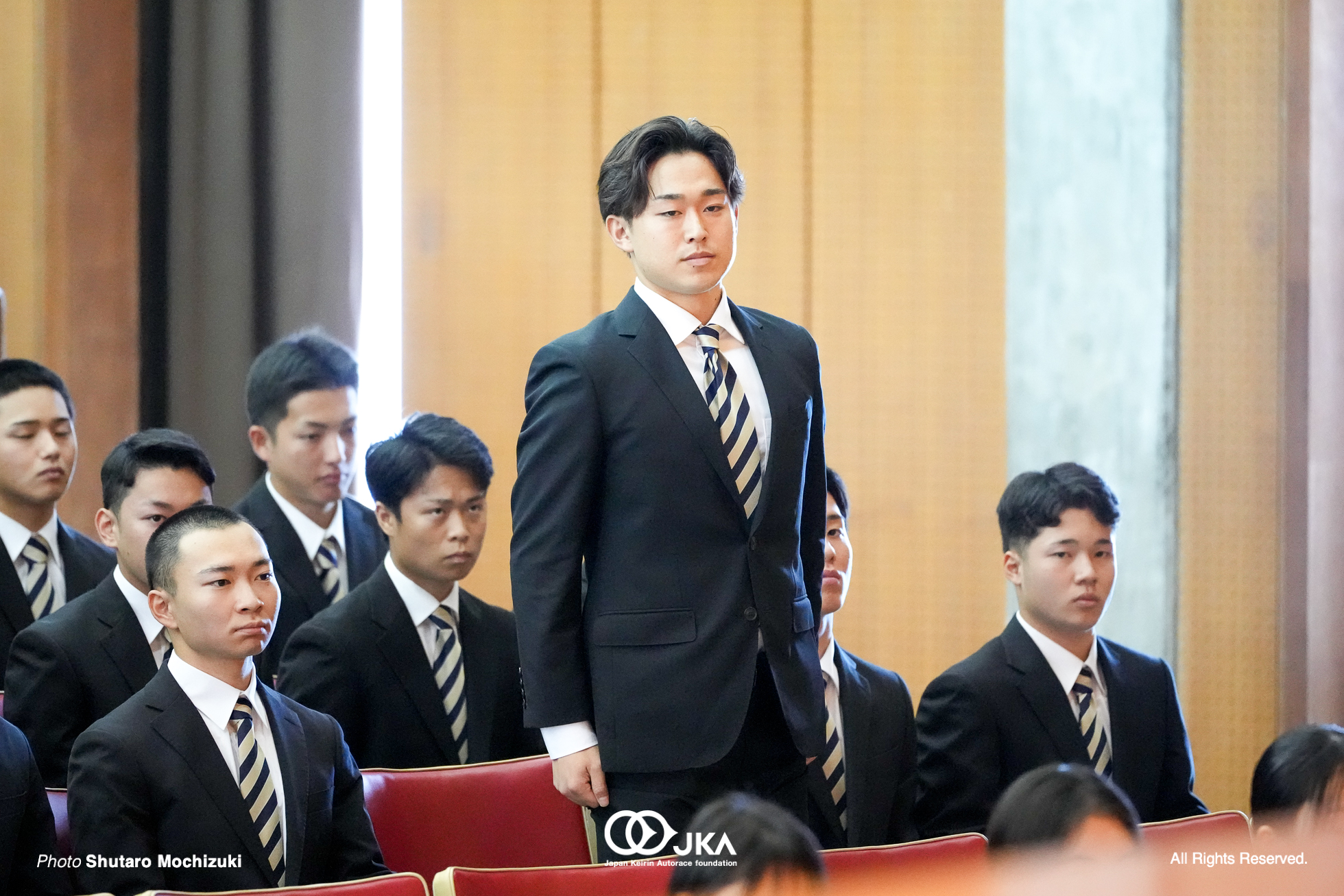 中村嶺央, 日本競輪選手養成所 第129・130回候補生入所式