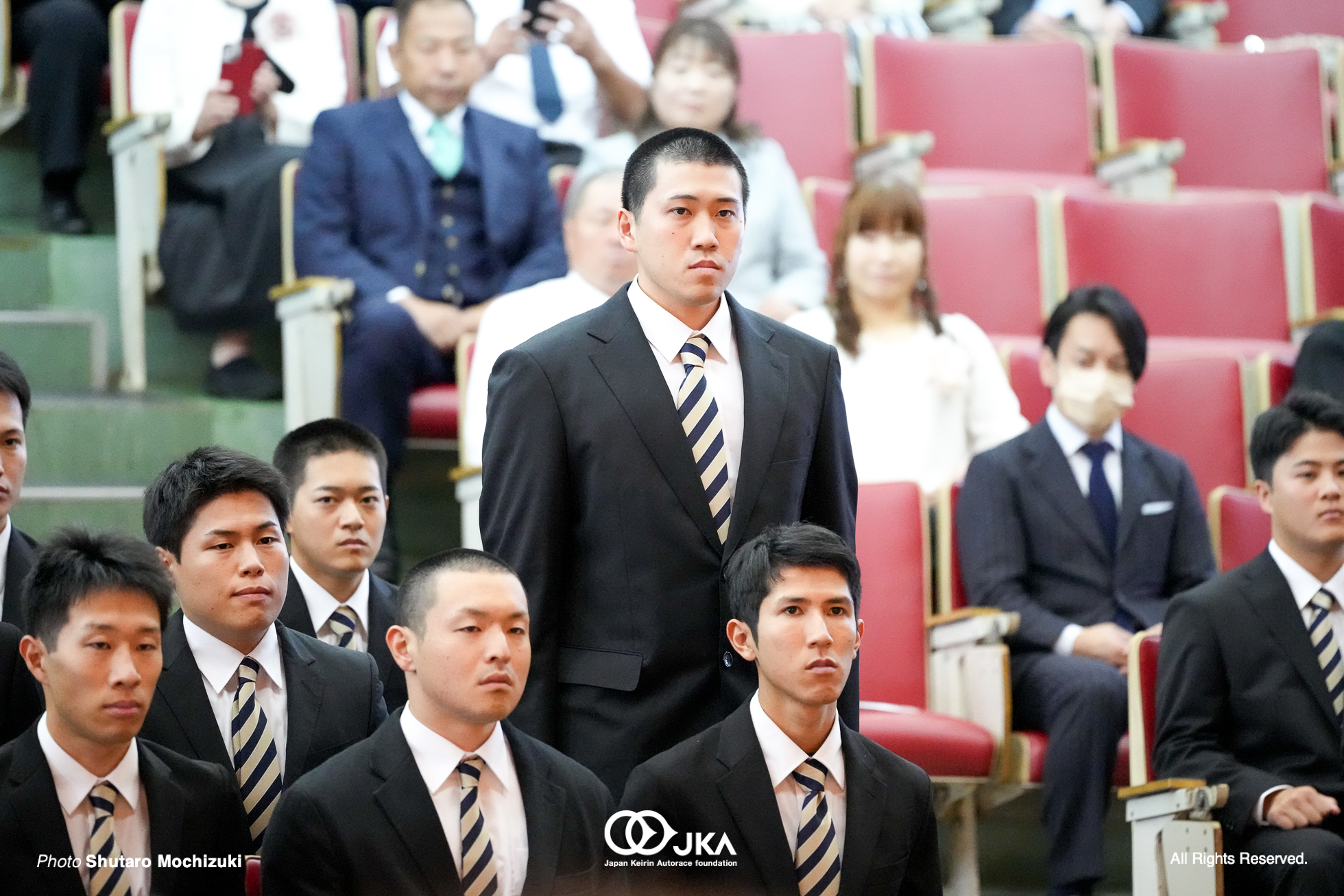 木曽田晃大, 日本競輪選手養成所 第129・130回候補生入所式