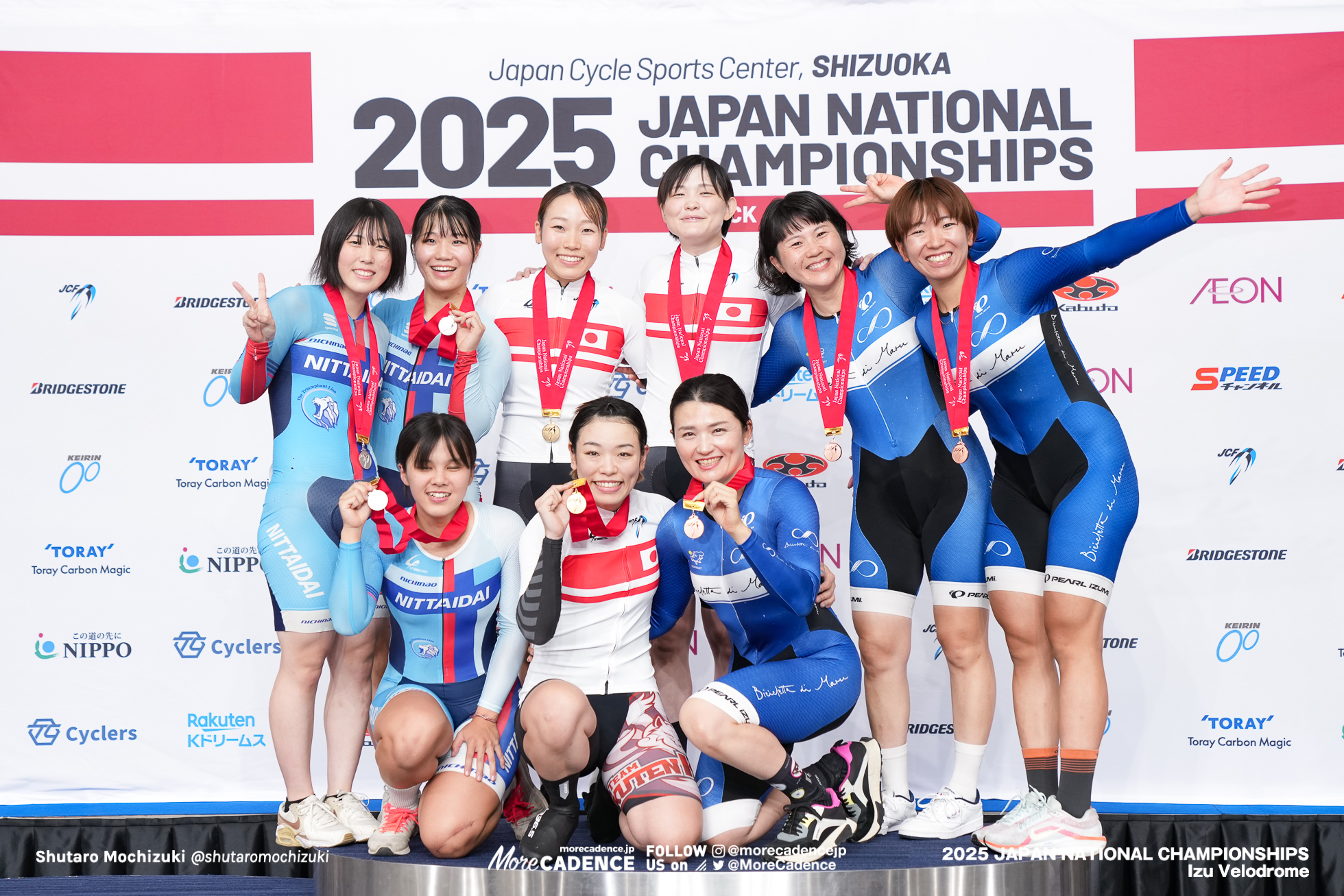 酒井亜樹, 佐藤水菜, 仲澤春香, 大野風貴芽, 米田千紘, 伊藤來未, 豊岡英子, 鈴木章代, 五味田奈緒, 女子チームスプリント, 2025全日本選手権トラック, 伊豆ベロドローム