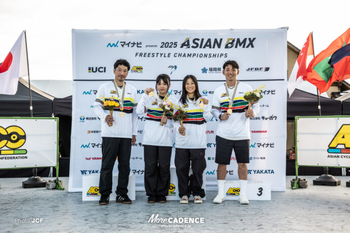 中村輪夢, ⼾髙千翠, ⼩澤美晴, 佐々⽊元, アジアBMXフリースタイル選手権
