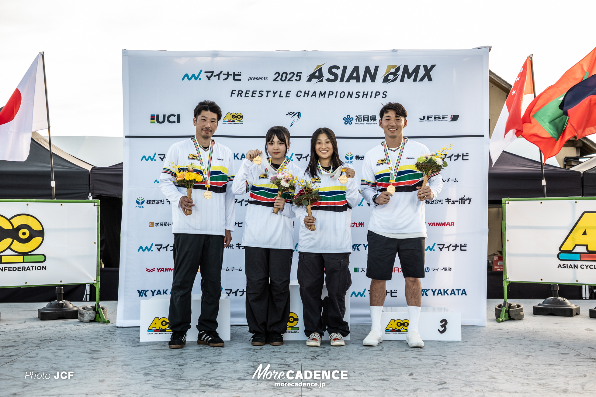 中村輪夢, ⼾髙千翠, ⼩澤美晴, 佐々⽊元, アジアBMXフリースタイル選手権
