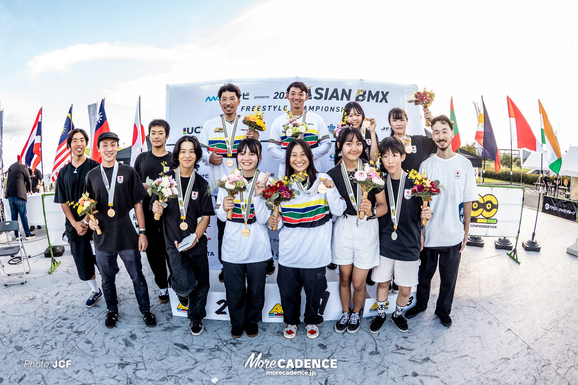 中村輪夢, ⼾髙千翠, ⼩澤美晴, 佐々⽊元, アジアBMXフリースタイル選手権