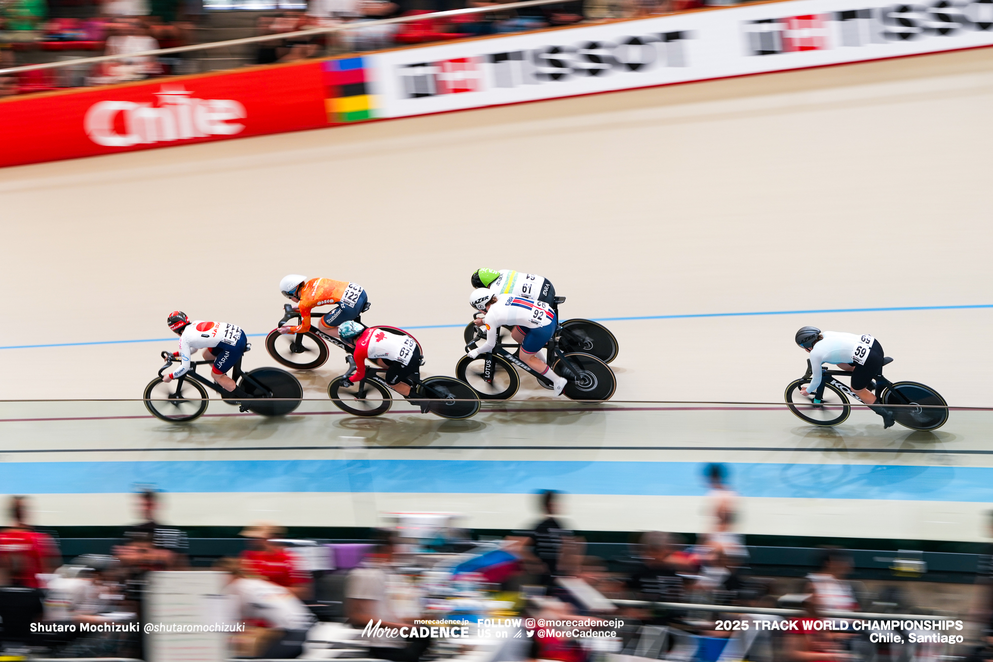 ローレン・エリス,Lauren Ellis,アレシア・マケイグ,Alessia McCaig,ローリン・ジェネスト,Lauriane Genest,ヘッティ・ファンデヴォウ,Hetty van de Wouw,アリナ・リシェンコ,Alina Lysenko,仲澤春香, Nakazawa Haruka,女子ケイリン, WOMEN'S KEIRIN,2025世界選手権トラック サンティアゴ, 2025 UCI CYCLING WORLD CHAMPIONSHIPS TRACK女子ケイリン, WOMEN'S KEIRIN,2025世界選手権トラック サンティアゴ, 2025 UCI CYCLING WORLD CHAMPIONSHIPS TRACK