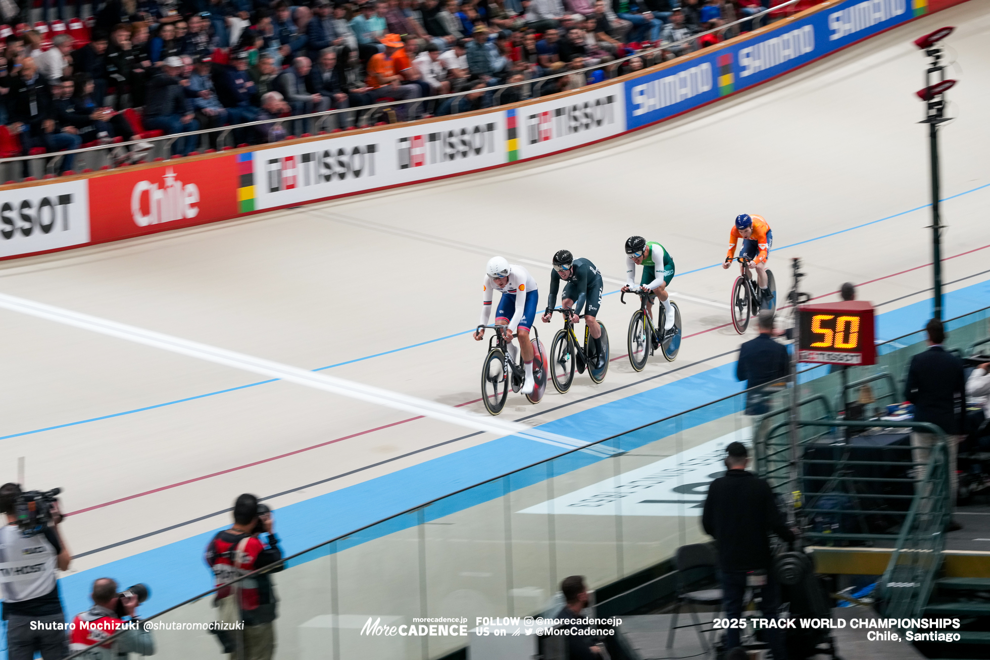 ジョシュア・ターリング,Joshua Tarling,コナー・シャーリング,Conor Shearing,ヨエリ・ハビック,Yoeri Havik ,男子ポイントレース, MEN'S Points Race, 2025世界選手権トラック サンティアゴ, 2025 UCI CYCLING WORLD CHAMPIONSHIPS TRACK