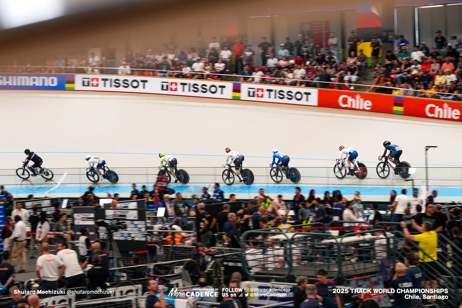佐藤水菜, SATO MINA,エマ・フィヌカン,Emma Finucane,ステファニー・クアドラードフロレス,STEFANY LORENA CUADRADO FLOREZ,アレシア・マケイグ,Alessia McCaig,ミリアム・ヴェチェ,Miriam Vece,リー ソフィー・フリードリッヒ,Lea Sophie Friedrich,女子ケイリン, WOMEN'S KEIRIN,2025世界選手権トラック サンティアゴ, 2025 UCI CYCLING WORLD CHAMPIONSHIPS TRACK