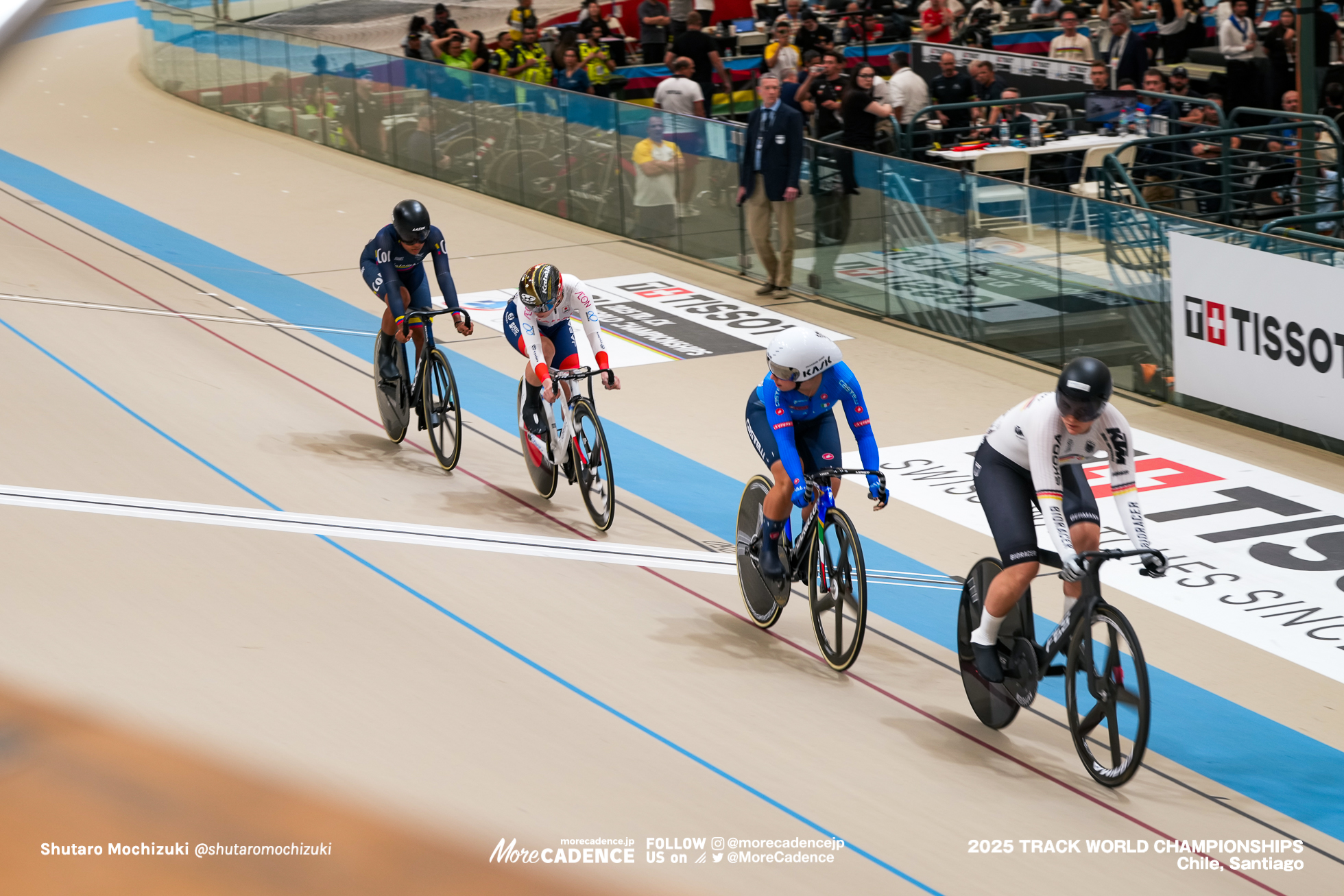 佐藤水菜, SATO MINA,エマ・フィヌカン,Emma Finucane,ステファニー・クアドラードフロレス,STEFANY LORENA CUADRADO FLOREZ,アレシア・マケイグ,Alessia McCaig,ミリアム・ヴェチェ,Miriam Vece,リー ソフィー・フリードリッヒ,Lea Sophie Friedrich,女子ケイリン, WOMEN'S KEIRIN,2025世界選手権トラック サンティアゴ, 2025 UCI CYCLING WORLD CHAMPIONSHIPS TRACK