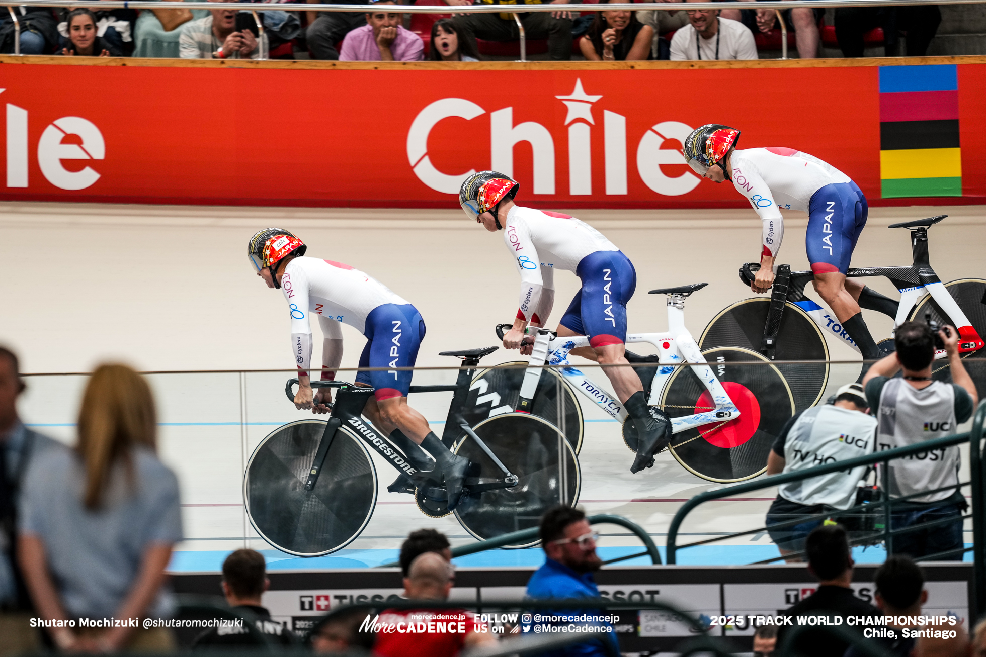 長迫吉拓, NAGASAKO Yoshitaku,太田海也, OTA Kaiya,小原佑太 ,Yuta Obara,男子チームスプリント, MENTeam Sprint, 2025世界選手権トラック サンティアゴ, 2025 UCI CYCLING WORLD CHAMPIONSHIPS TRACK