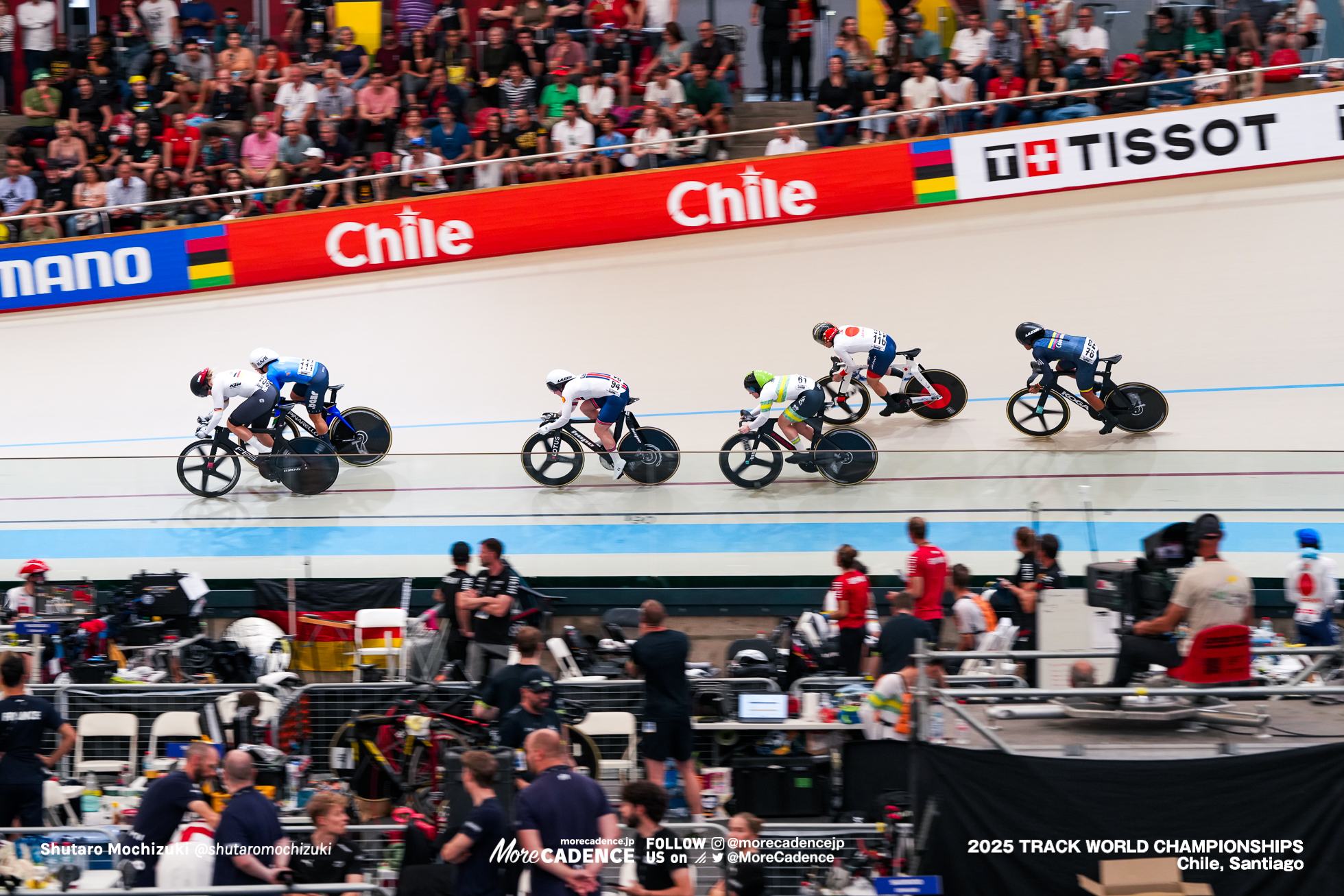 佐藤水菜, SATO MINA,エマ・フィヌカン,Emma Finucane,ステファニー・クアドラードフロレス,STEFANY LORENA CUADRADO FLOREZ,アレシア・マケイグ,Alessia McCaig,ミリアム・ヴェチェ,Miriam Vece,リー ソフィー・フリードリッヒ,Lea Sophie Friedrich,女子ケイリン, WOMEN'S KEIRIN,2025世界選手権トラック サンティアゴ, 2025 UCI CYCLING WORLD CHAMPIONSHIPS TRACK