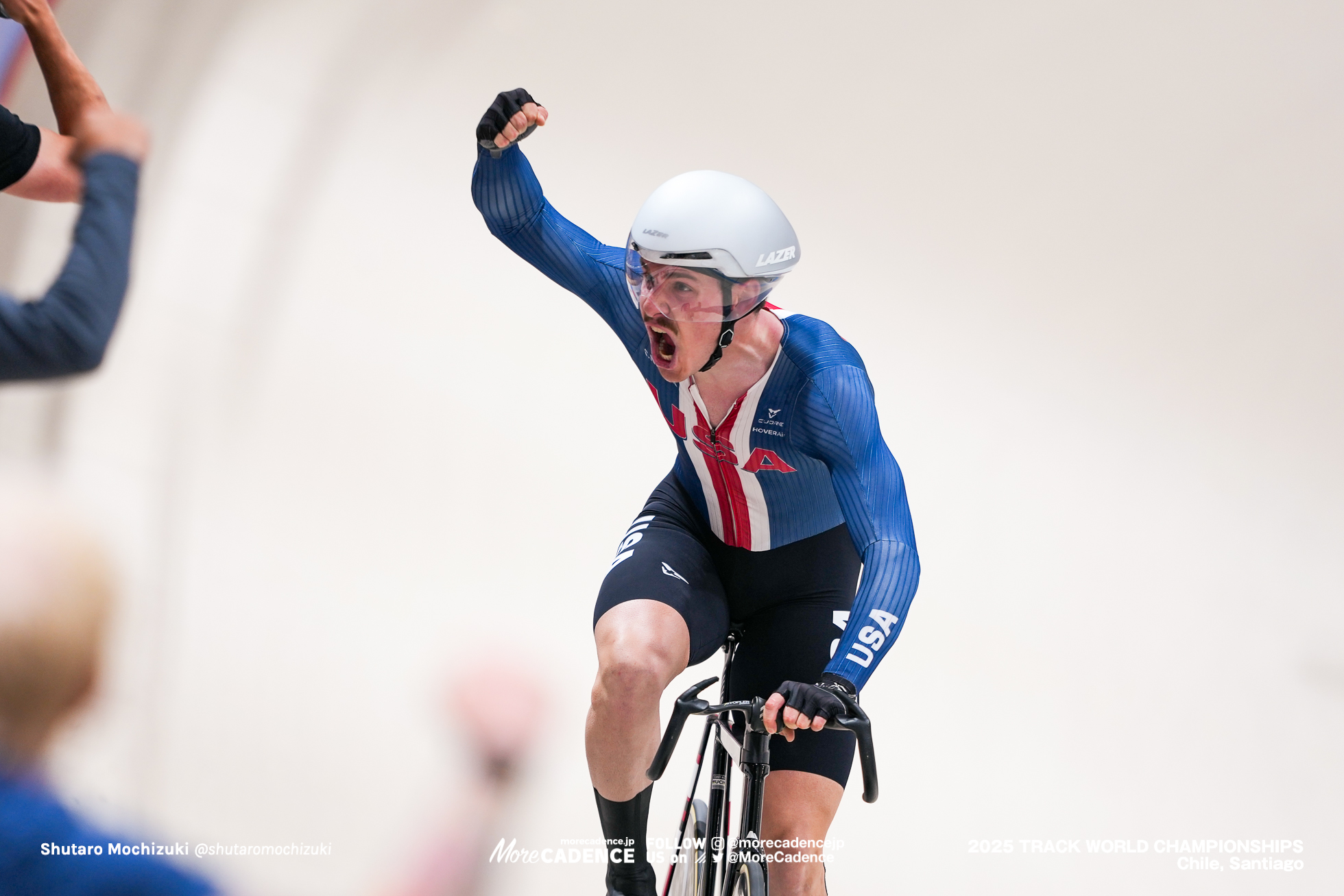 ピーター・ムーア,Peter Moore,男子ポイントレース, MEN'S Points Race, 2025世界選手権トラック サンティアゴ, 2025 UCI CYCLING WORLD CHAMPIONSHIPS TRACK