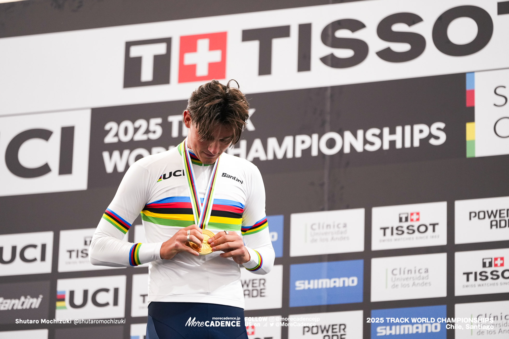 ジョシュア・ターリング,Joshua Tarling,Clement Petit,ヨエリ・ハビック,ピーター・ムーア,Peter Moore,男子ポイントレース, MEN'S Points Race, 2025世界選手権トラック サンティアゴ, 2025 UCI CYCLING WORLD CHAMPIONSHIPS TRACK