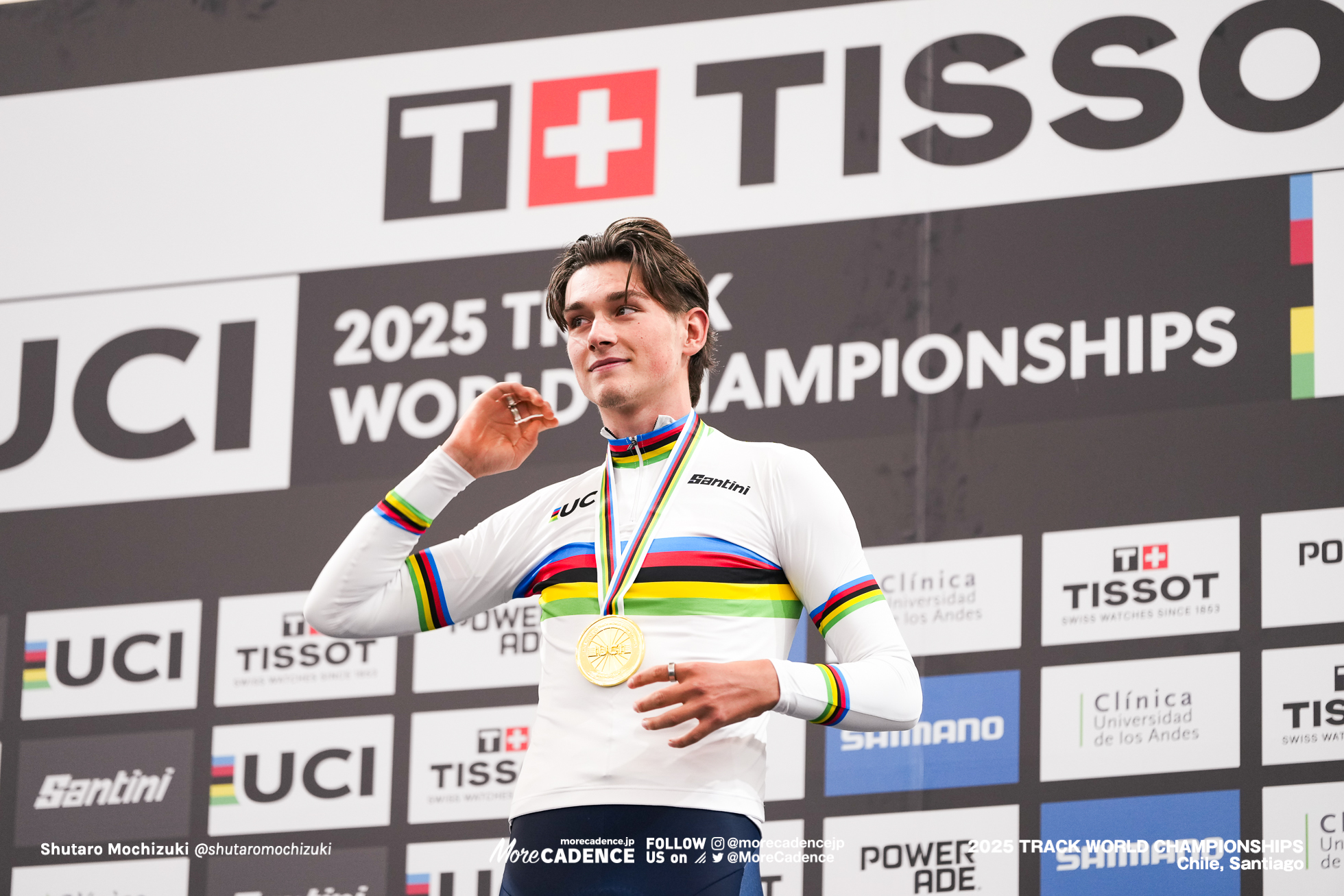 ジョシュア・ターリング,Joshua Tarling,Clement Petit,ヨエリ・ハビック,ピーター・ムーア,Peter Moore,男子ポイントレース, MEN'S Points Race, 2025世界選手権トラック サンティアゴ, 2025 UCI CYCLING WORLD CHAMPIONSHIPS TRACK