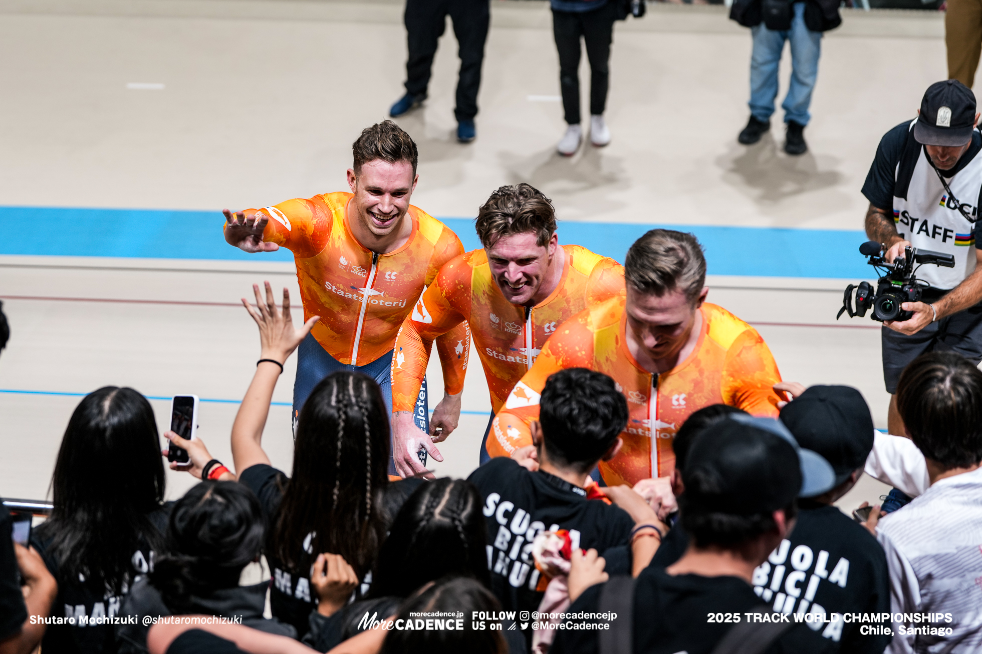 ハリー・ラブレイセン,Harrie Lavreysen,ジェフリー・ホーフラント,Jeffrey Hoogland,ロイ・バンデンバーグ,Roy van den Berg,男子チームスプリント, Men'sTeam Sprint, 2025世界選手権トラック サンティアゴ, 2025 UCI CYCLING WORLD CHAMPIONSHIPS TRACK