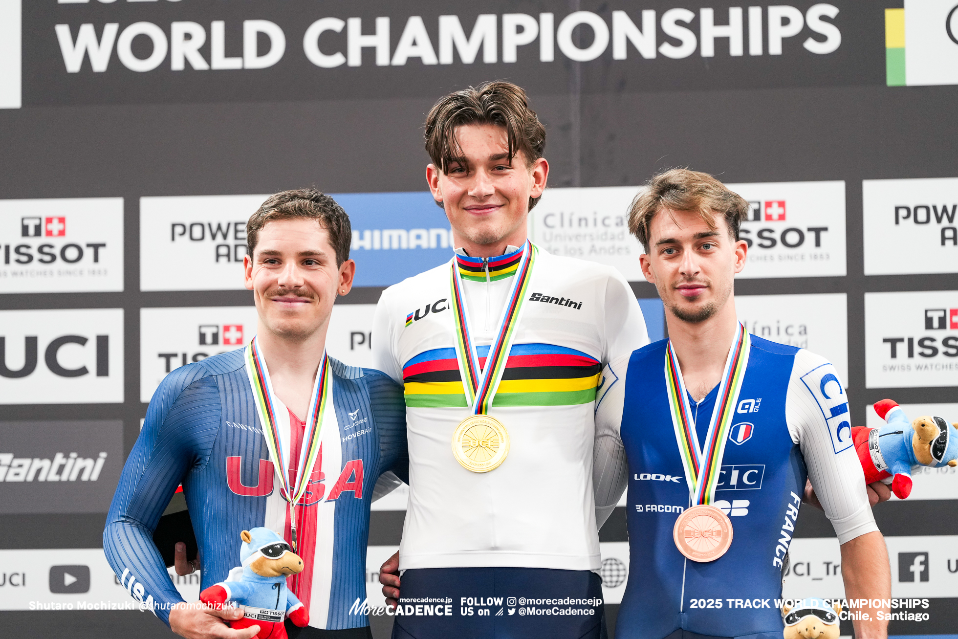 ジョシュア・ターリング,Joshua Tarling,Clement Petit,ヨエリ・ハビック,ピーター・ムーア,Peter Moore,男子ポイントレース, MEN'S Points Race, 2025世界選手権トラック サンティアゴ, 2025 UCI CYCLING WORLD CHAMPIONSHIPS TRACK