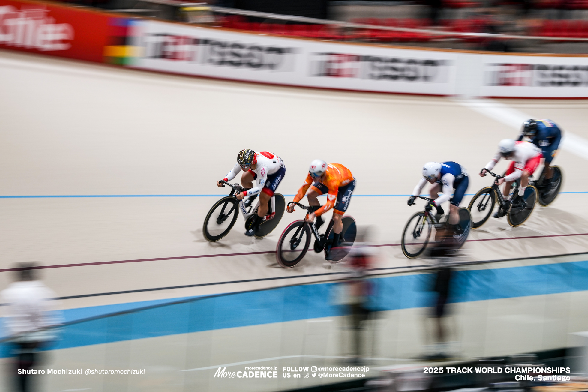 ニキータ・ベルゼネフ,BERSENEV Nikita,ケビン・キンテロm ,Kevin Santiago Quintero Chavarro,ジェフリー・ホーフラント,Jeffrey Hoogland,マテウス・ルディク,Mateusz Rudyk,セバスチャン・ビジエ,Sebastien Vigier,中野慎詞,Nakano Shinji,男子ケイリン, MEN'S KEIRIN,2025世界選手権トラック サンティアゴ, 2025 UCI CYCLING WORLD CHAMPIONSHIPS TRACK