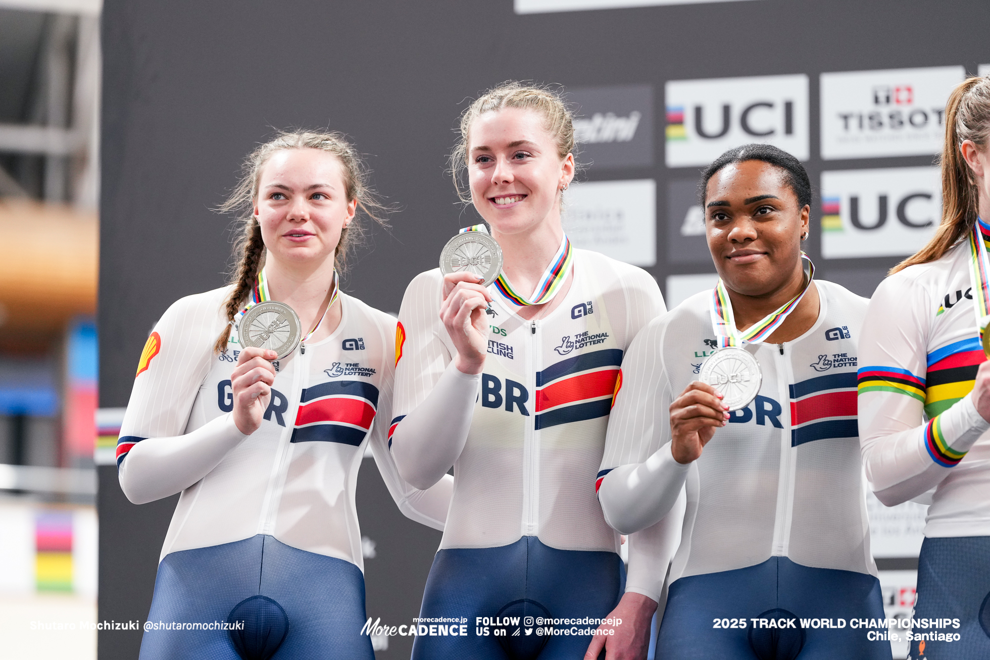 アイオナ・モエル,Iona Moir,エマ・フィヌカン,Emma Finucane,リアーナ・パリス スミス,Rhianna Parris-Smith,女子チームスプリント, WOMEN'S Team Sprint,2025世界選手権トラック サンティアゴ, 2025 UCI CYCLING WORLD CHAMPIONSHIPS TRACK