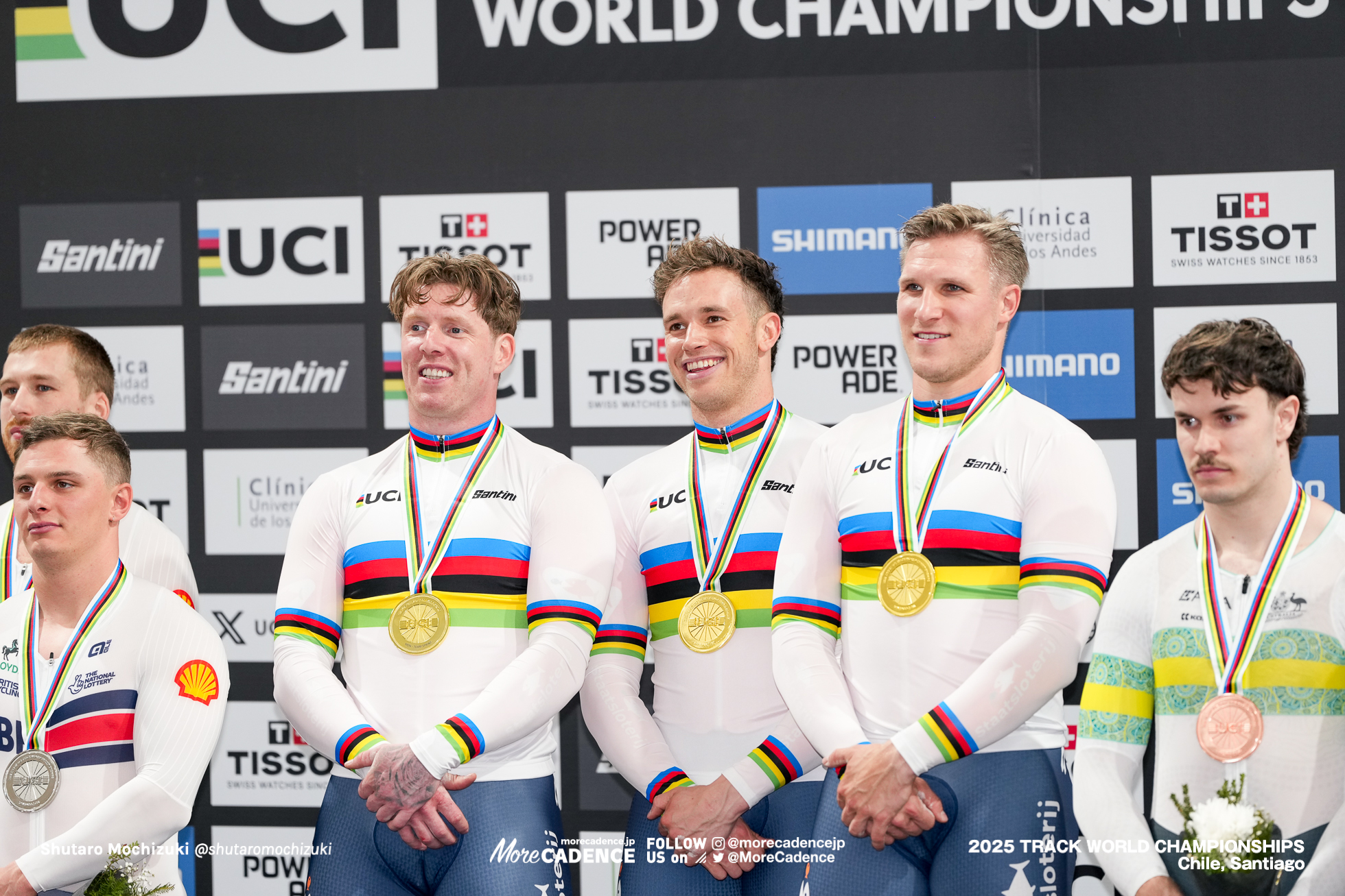 ハリー・ラブレイセン,Harrie Lavreysen,ジェフリー・ホーフラント,Jeffrey Hoogland,ロイ・バンデンバーグ,Roy van den Berg,男子チームスプリント, Men'sTeam Sprint, 2025世界選手権トラック サンティアゴ, 2025 UCI CYCLING WORLD CHAMPIONSHIPS TRACK