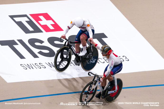 競輪、トラック競技用前輪車輪 2025世界選手権トラック】ライバル同士の戦い 太田vsリチャードソン