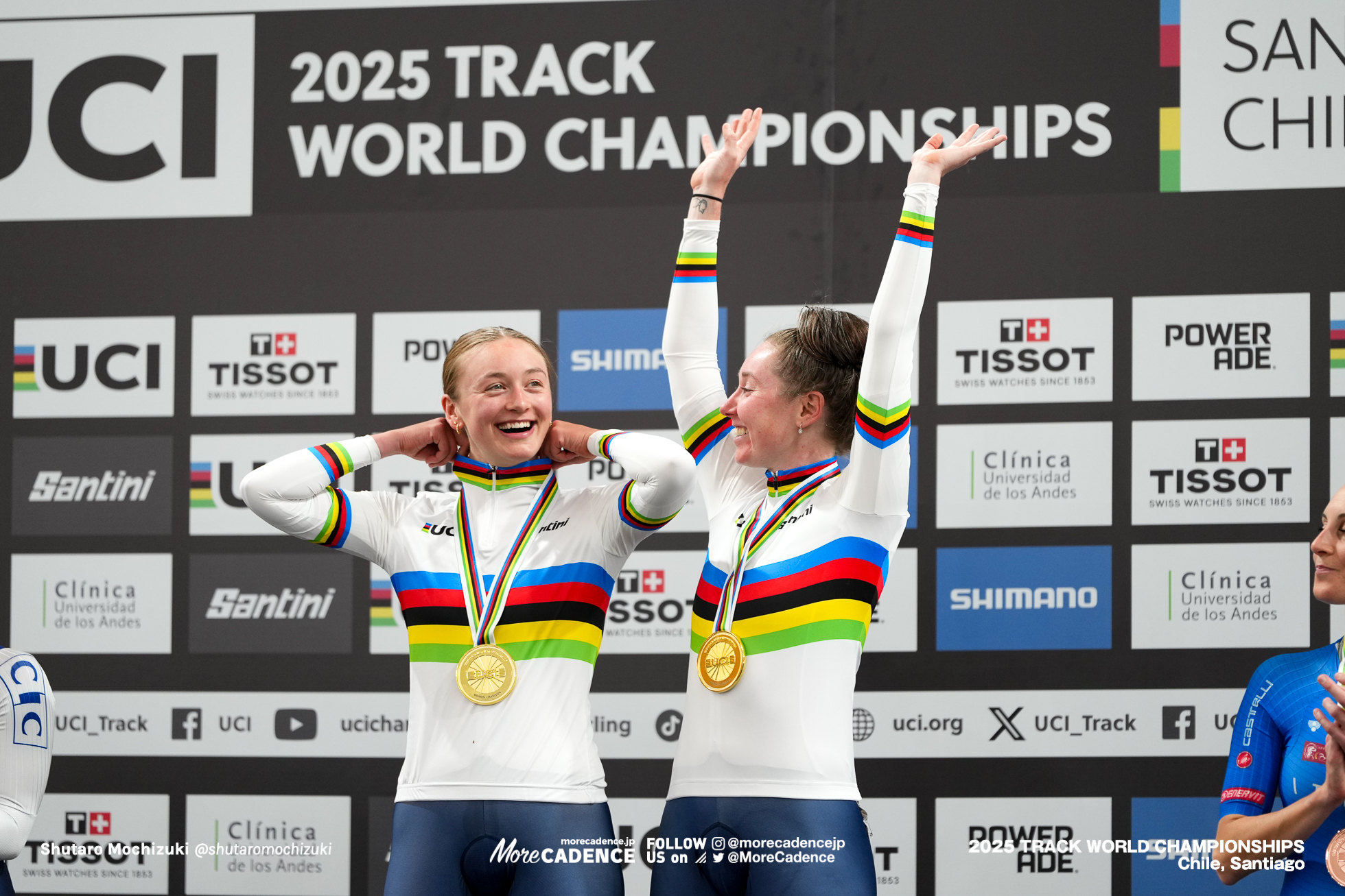 女子マディソン, WOMEN'S Madison,2025世界選手権トラック サンティアゴ, 2025 UCI CYCLING WORLD CHAMPIONSHIPS TRACK