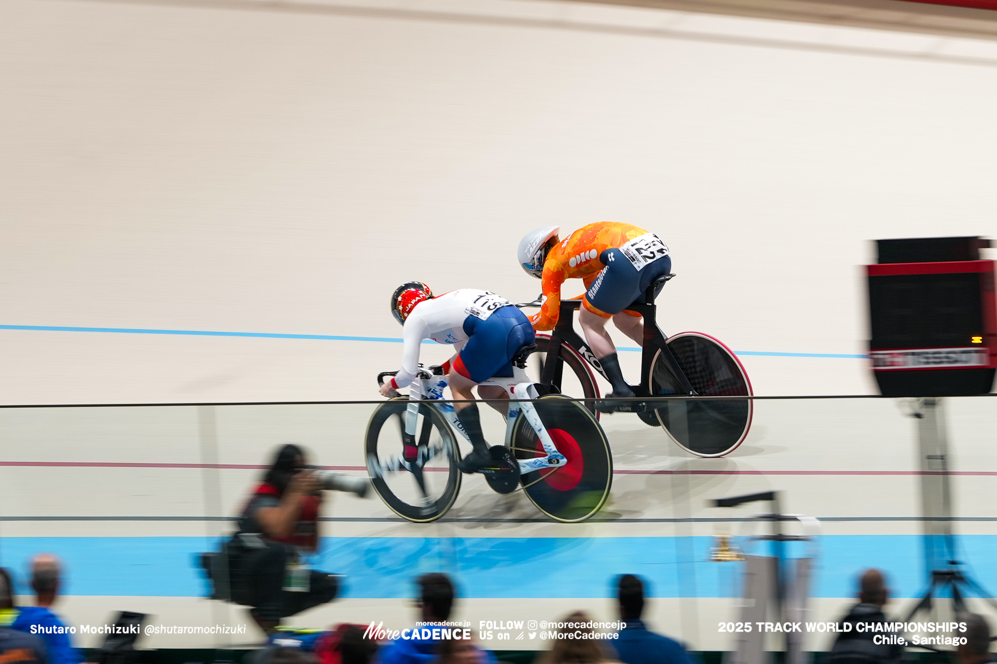 佐藤水菜, SATO MINA,ヘッティ・ファンデヴォウ,van de WOUW Hetty,女子スプリント, WOMEN'S Sprint,2025世界選手権トラック サンティアゴ, 2025 UCI CYCLING WORLD CHAMPIONSHIPS TRACK