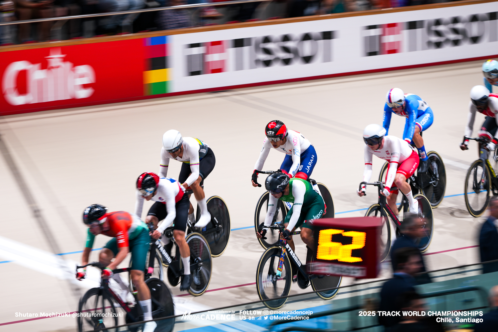 男子オムニアム, MEN'S Omnium,2025世界選手権トラック サンティアゴ, 2025 UCI CYCLING WORLD CHAMPIONSHIPS TRACK