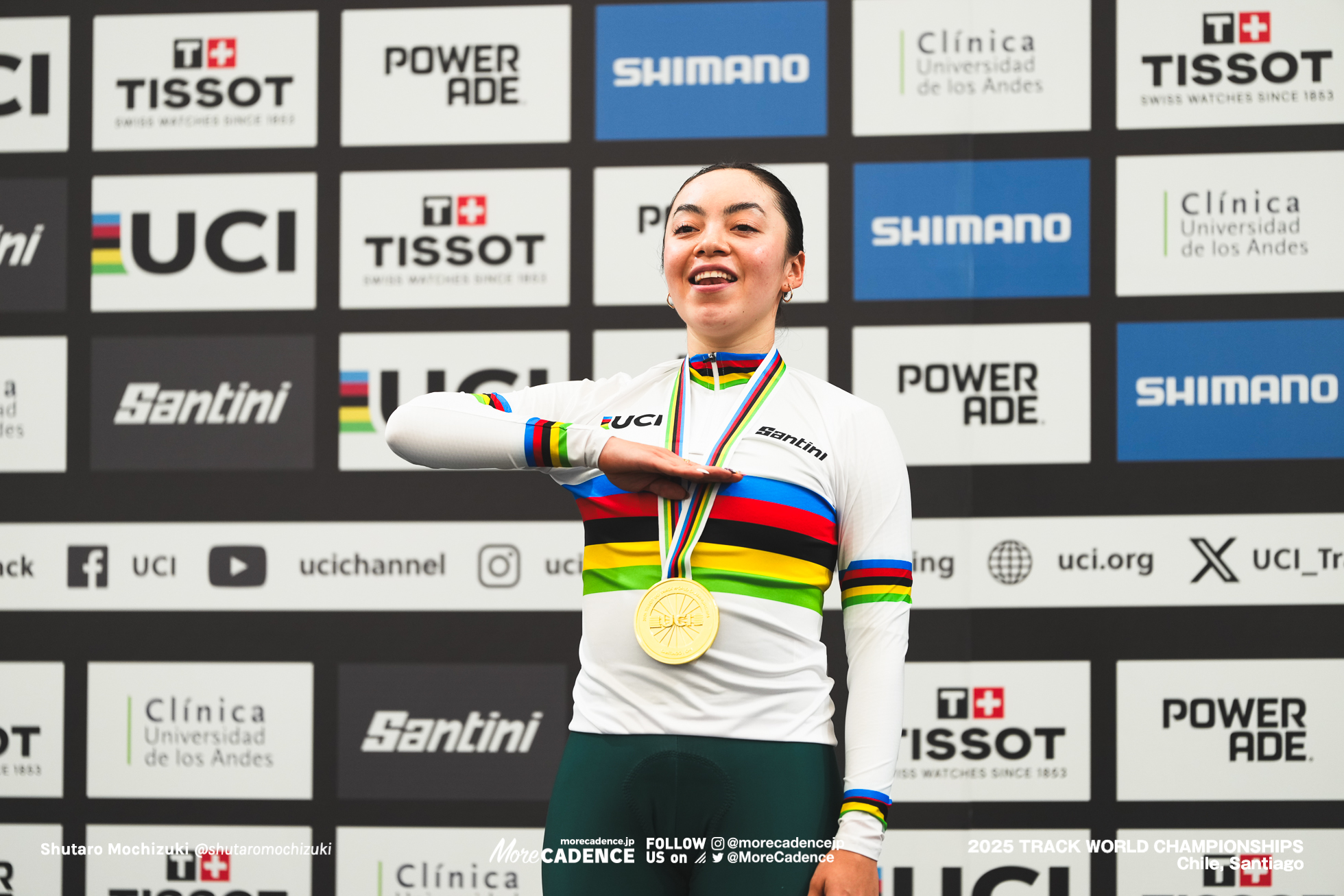 女子ポイントレース, WOMEN'S Points Race, 2025世界選手権トラック サンティアゴ, 2025 UCI CYCLING WORLD CHAMPIONSHIPS TRACK