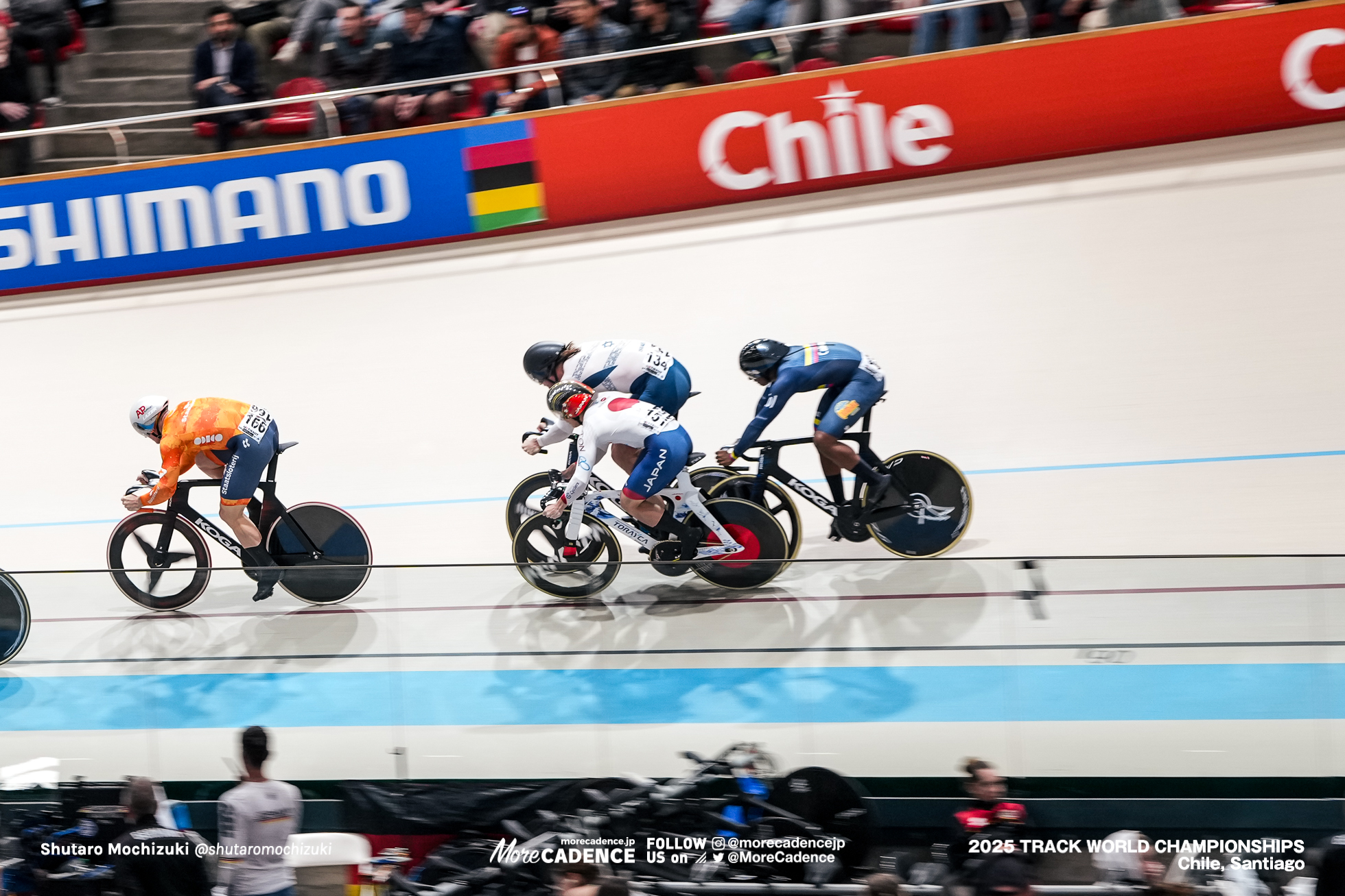 ケビン・キンテロ,Kevin Santiago Quintero Chavarro,ミクヘイル・イアコフレフ,Mikhail Iakovlev,太田海也, OTA Kaiya,男子ケイリン, MEN'S KEIRIN,2025世界選手権トラック サンティアゴ, 2025 UCI CYCLING WORLD CHAMPIONSHIPS TRACK