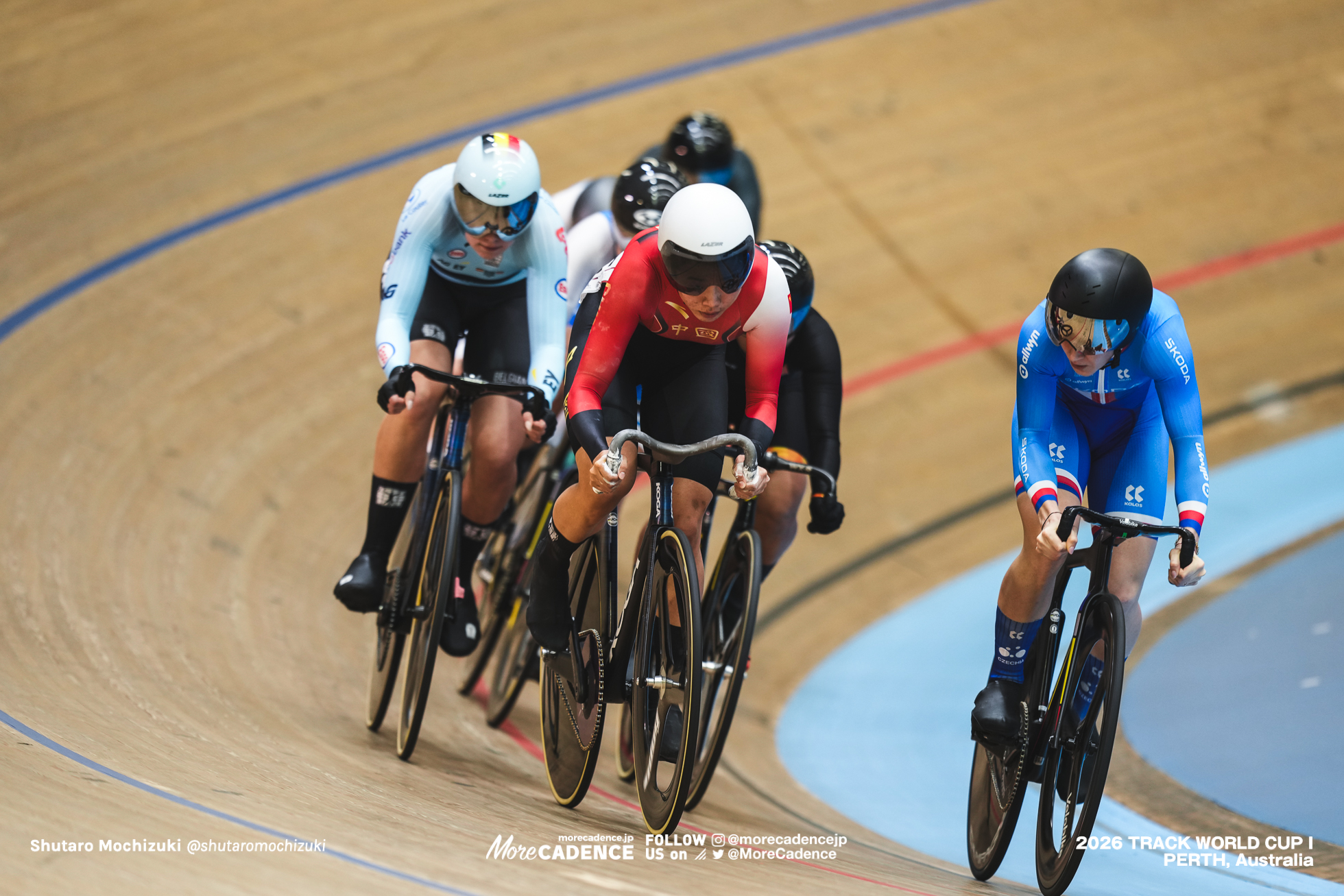 苑丽颖 ユアン・リイン, YUAN Liying, CHN, ヴェロニカ・ヤボルニコバ, JABORNIKOVA Veronika, CZE, 女子ケイリン, 1回戦, WOMEN Elite Keirin, First Round, 2026ワールドカップ第1戦, オーストラリア, パース, 2026 UCI Track World Cup, Round 1, Perth, Australia