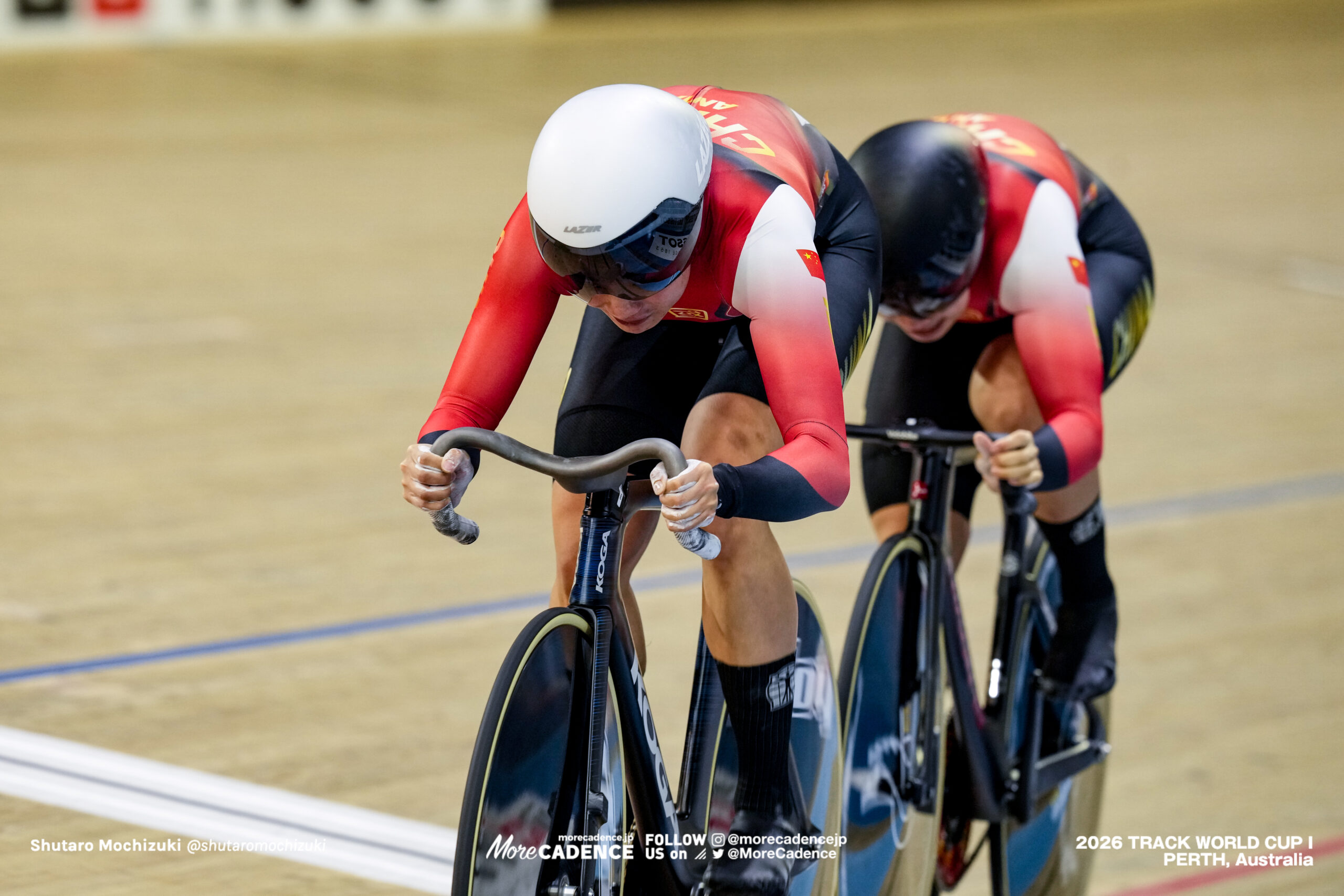 ワン・リーファン, WANG Lijuan, CHN, 苑丽颖 ユアン・リイン, YUAN Liying, CHN, 女子チームスプリント, WOMEN Elite Team Sprint, 2026ワールドカップ第1戦, オーストラリア, パース, 2026 UCI Track World Cup, Round 1, Perth, Australia
