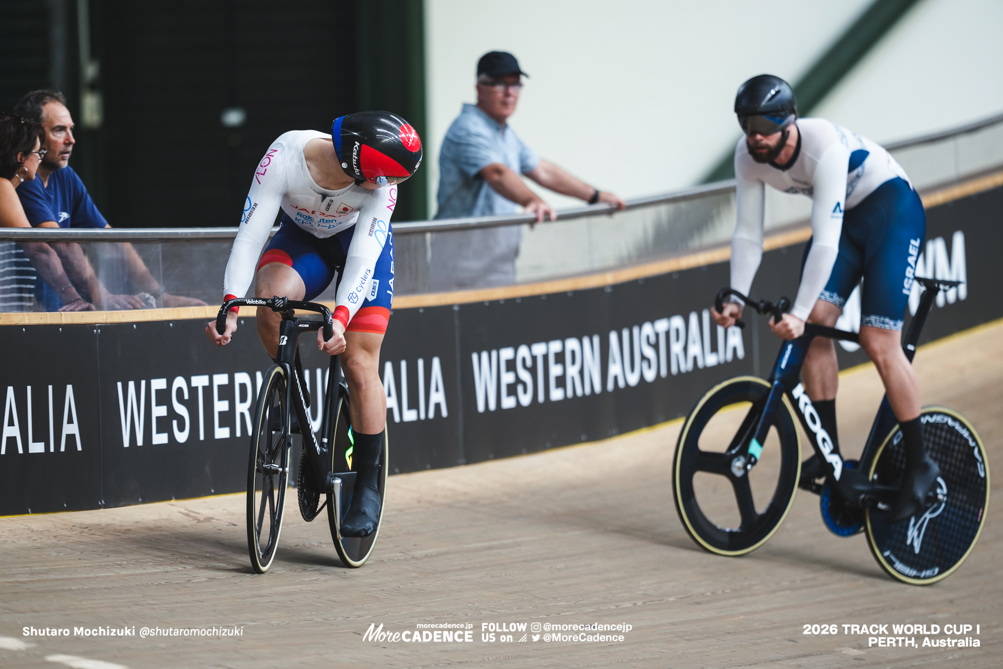三神遼矢, MIKAMI Ryoya, JPN, ミカイル・ヤコフレフ, YAKOVLEV Mikhail, ISR, 男子スプリント, 準々決勝, MEN Elite Sprint, Quarterfinals, 2026ワールドカップ第1戦, オーストラリア, パース, 2026 UCI Track World Cup, Round 1, Perth, Australia