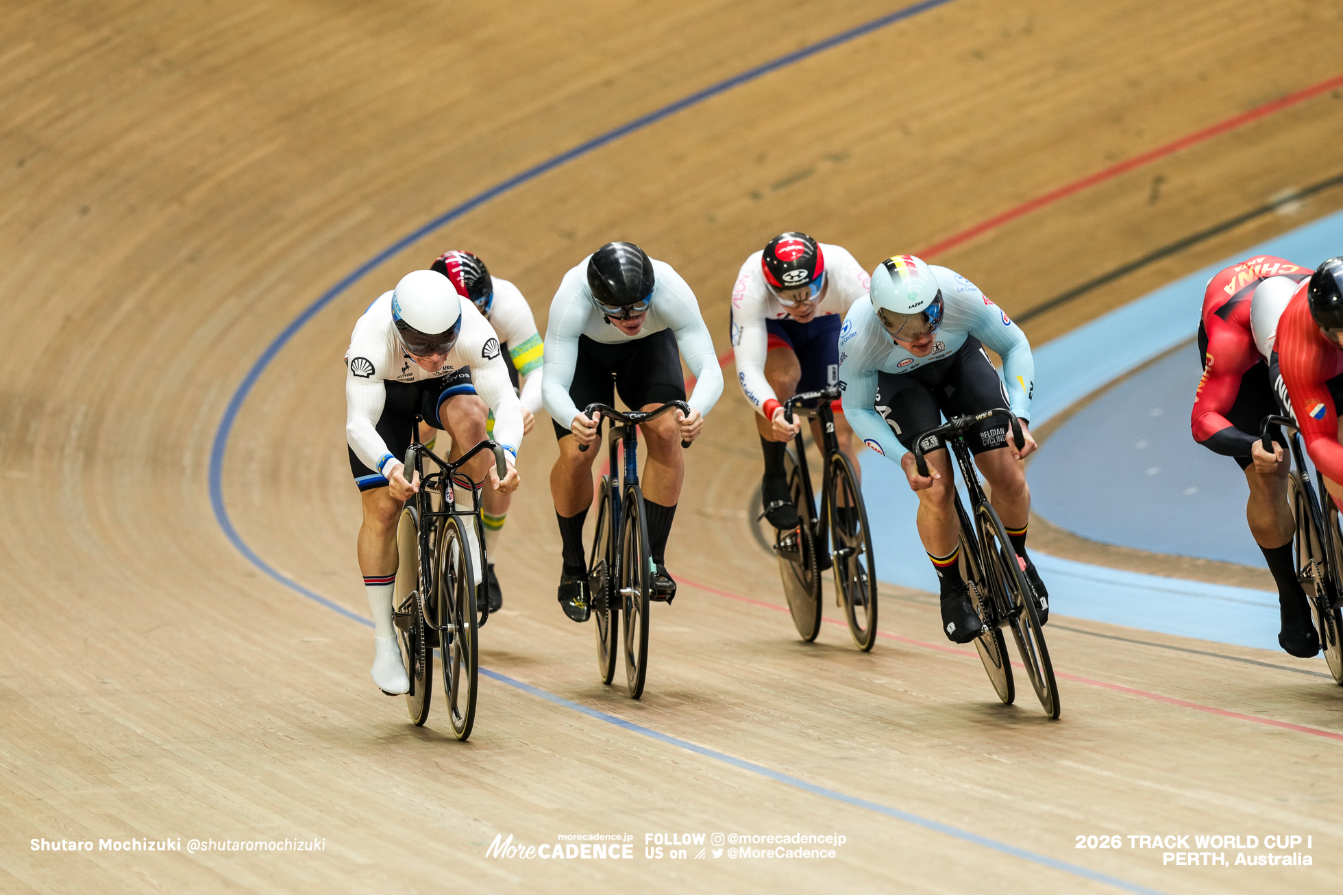 三神遼矢, MIKAMI Ryoya, JPN, ローウィ・ヌレンス, NULENS Lowie, BEL, ニキータ・カラチニク, KALACHNIK Nikita, AIN, マシュー・リチャードソン, RICHARDSON Matthew, GBR, 男子ケイリン, 1回戦, MEN Elite Keirin, First Round, 2026ワールドカップ第1戦, オーストラリア, パース, 2026 UCI Track World Cup, Round 1, Perth, Australia