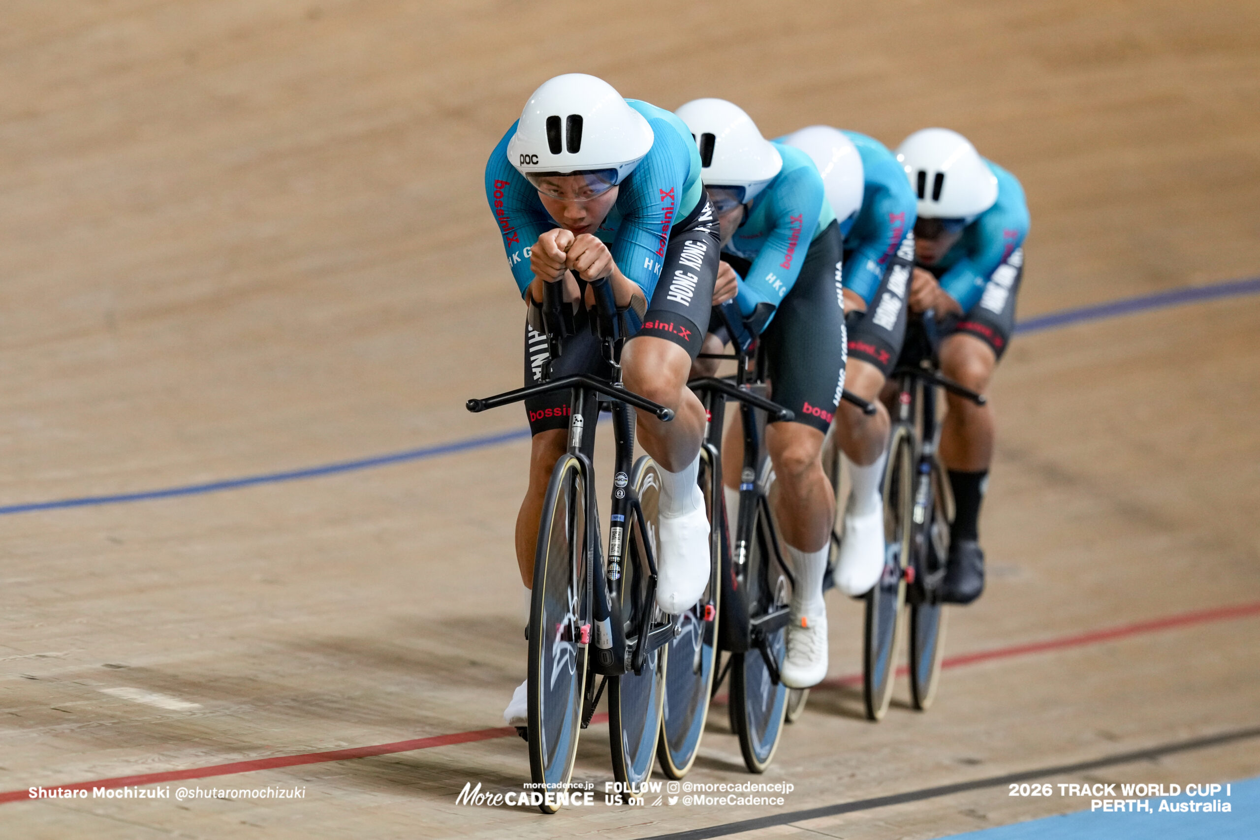 ツォ・カイウォン, TSO Kai Kwong, HKG, マー・イックフェイ, MA Yik Fei, HKG, モウ・チンイン, MOW Ching Yin, HKG, イン・パクハン, NG Pak Hang, HKG, 男子チームパシュート, MEN Elite Team Pursuit, 2026ワールドカップ第1戦, オーストラリア, パース, 2026 UCI Track World Cup, Round 1, Perth, Australia