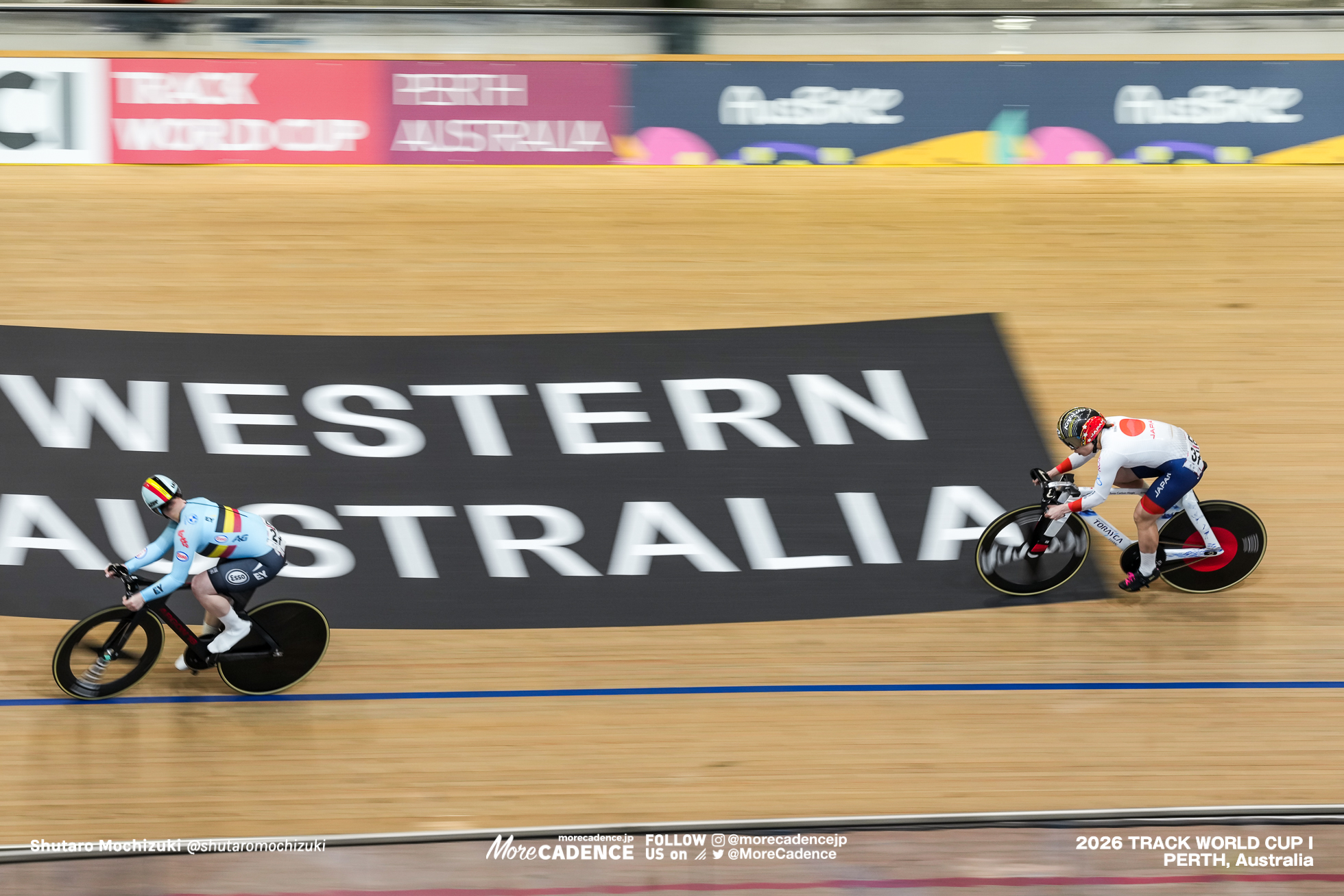 佐藤水菜, SATO Mina, JPN, ニッキー・デグレンデル, DEGRENDELE Nicky, BEL, 女子スプリント, 2回戦, WOMEN Elite Sprint, 1/8 Finals, 2026ワールドカップ第1戦, オーストラリア, パース, 2026 UCI Track World Cup, Round 1, Perth, Australia