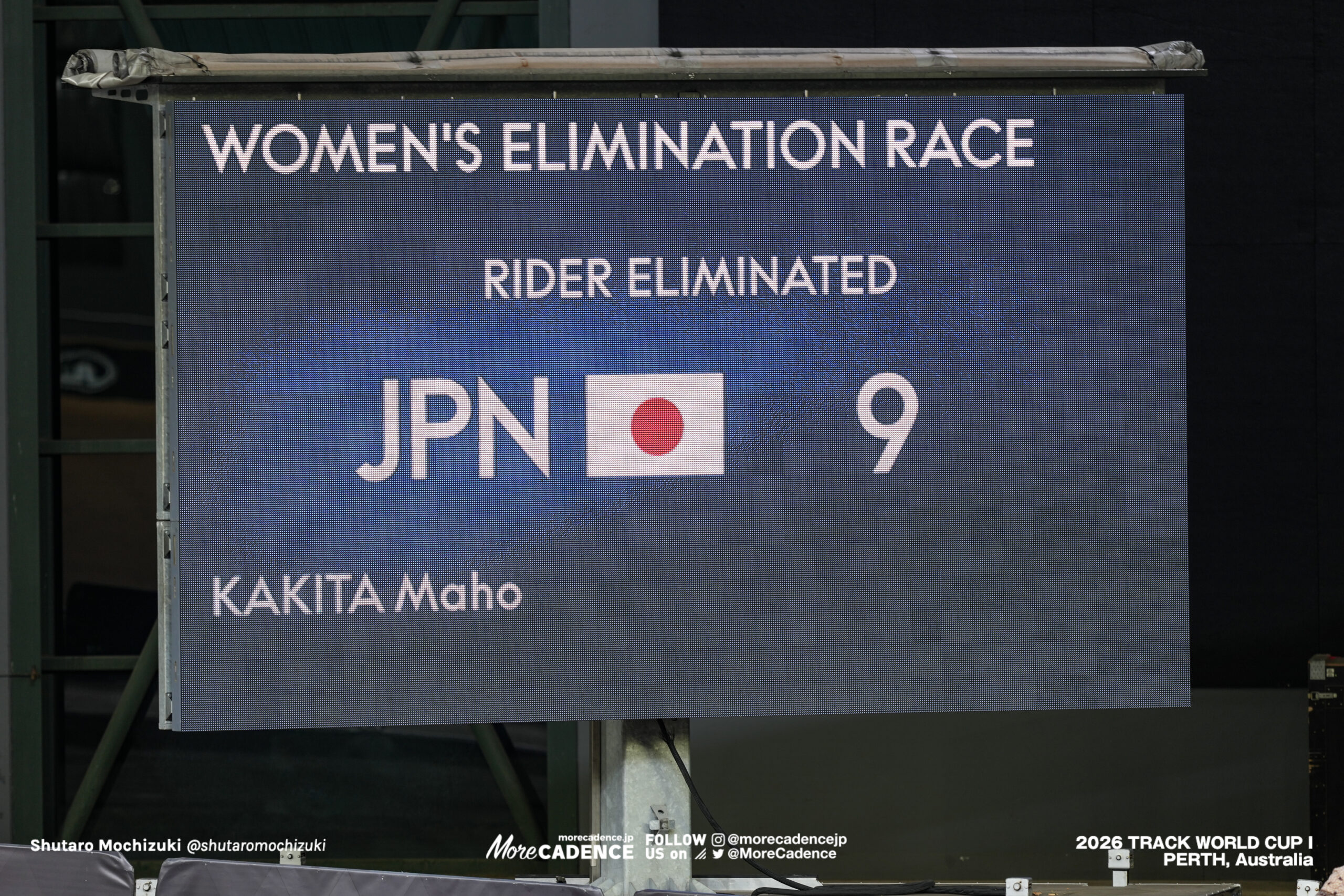 垣田真穂, KAKITA Maho, JPN, 女子エリミネーション, WOMEN Elite Elimination, 2026ワールドカップ第1戦, オーストラリア, パース, 2026 UCI Track World Cup, Round 1, Perth, Australia