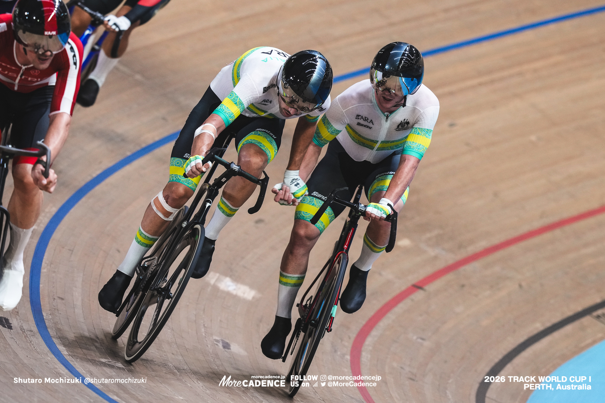 コーナー・リーヒー, LEAHY Conor, AUS, リアム・ウォルシュ, WALSH Liam, AUS, , WALSH Liam, AUS, 男子マディソン, MEN Elite Madison, 2026ワールドカップ第1戦, オーストラリア, パース, 2026 UCI Track World Cup, Round 1, Perth, Australia