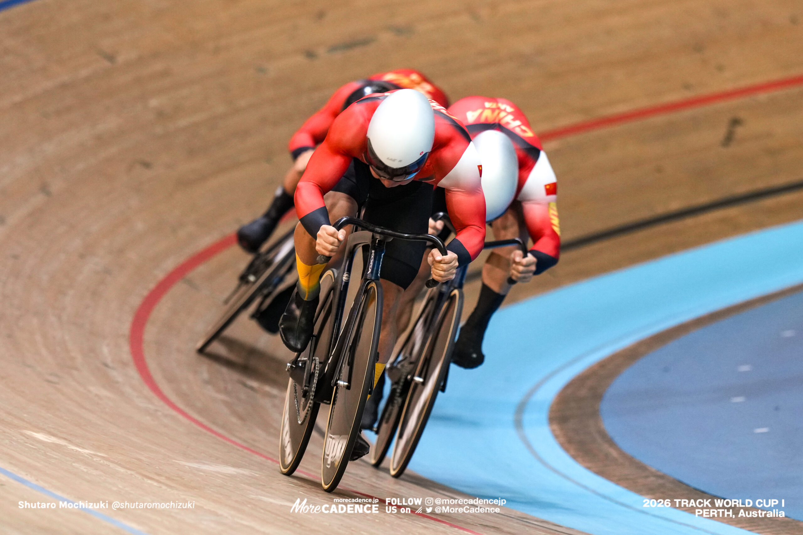 JIN Zhiheng, ジン・シーハン, CHN, LI Zhiwei, リ・チーウェイ, CHN, XIE Han, シー・ハン, CHN, 男子チームスプリント, MEN Elite Team Sprint, 2026ワールドカップ第1戦, オーストラリア, パース, 2026 UCI Track World Cup, Round 1, Perth, Australia