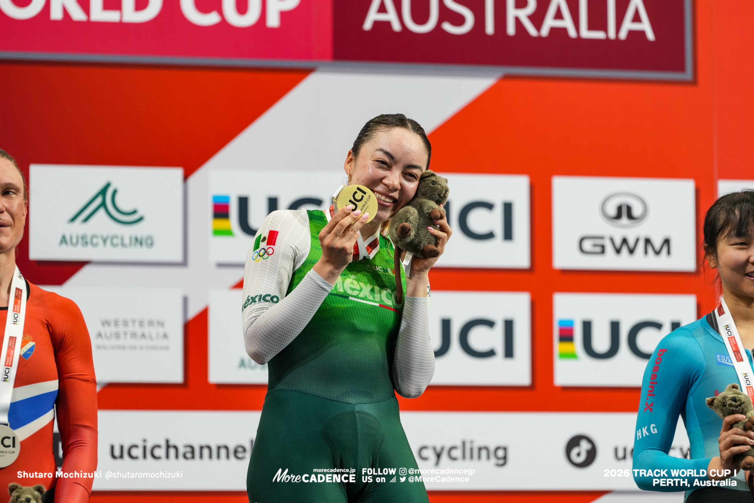 ヤレリ・アセヴェド メンドーサ, ACEVEDO MENDOZA Yareli, MEX, 女子エリミネーション, 表彰, WOMEN Elite Elimination, Podium, 2026ワールドカップ第1戦, オーストラリア, パース, 2026 UCI Track World Cup, Round 1, Perth, Australia