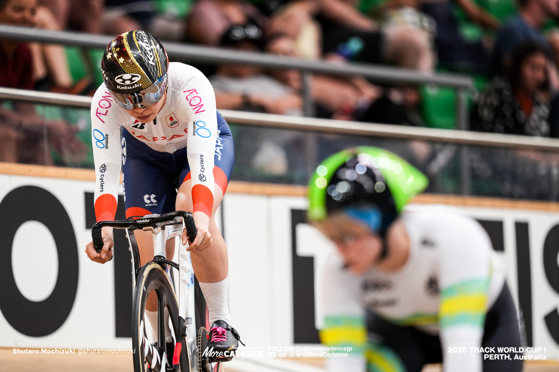 佐藤水菜, SATO Mina, JPN, アレシア・マケイグ, McCAIG Alessia, AUS, 女子スプリント, 準々決勝, WOMEN Elite Sprint, Quarterfinals, 2026ワールドカップ第1戦, オーストラリア, パース, 2026 UCI Track World Cup, Round 1, Perth, Australia