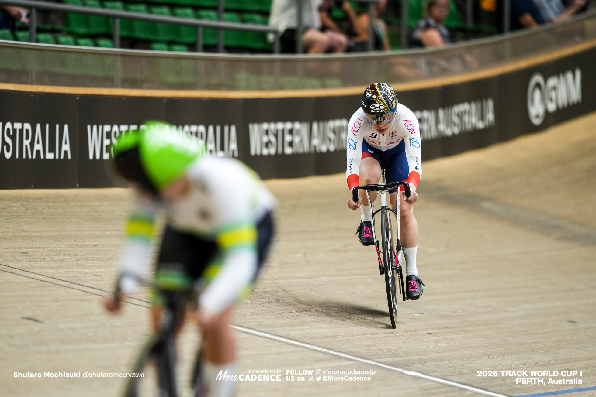 佐藤水菜, SATO Mina, JPN, アレシア・マケイグ, McCAIG Alessia, AUS, 女子スプリント, 準々決勝, WOMEN Elite Sprint, Quarterfinals, 2026ワールドカップ第1戦, オーストラリア, パース, 2026 UCI Track World Cup, Round 1, Perth, Australia