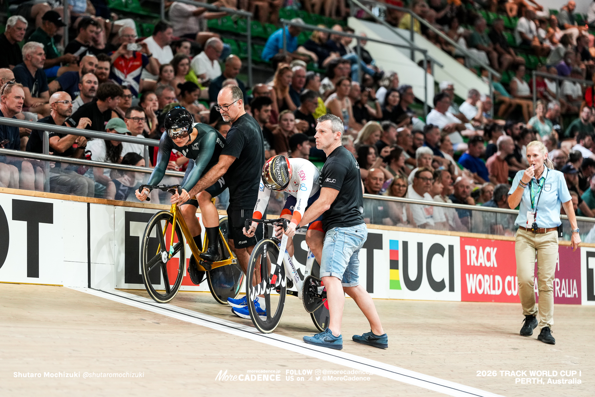 佐藤水菜, SATO Mina, JPN, エリース・アンドリュース, ANDREWS Ellesse, NZL, 女子スプリント, 準決勝, WOMEN Elite Sprint, Semifinals, 2026ワールドカップ第1戦, オーストラリア, パース, 2026 UCI Track World Cup, Round 1, Perth, Australia