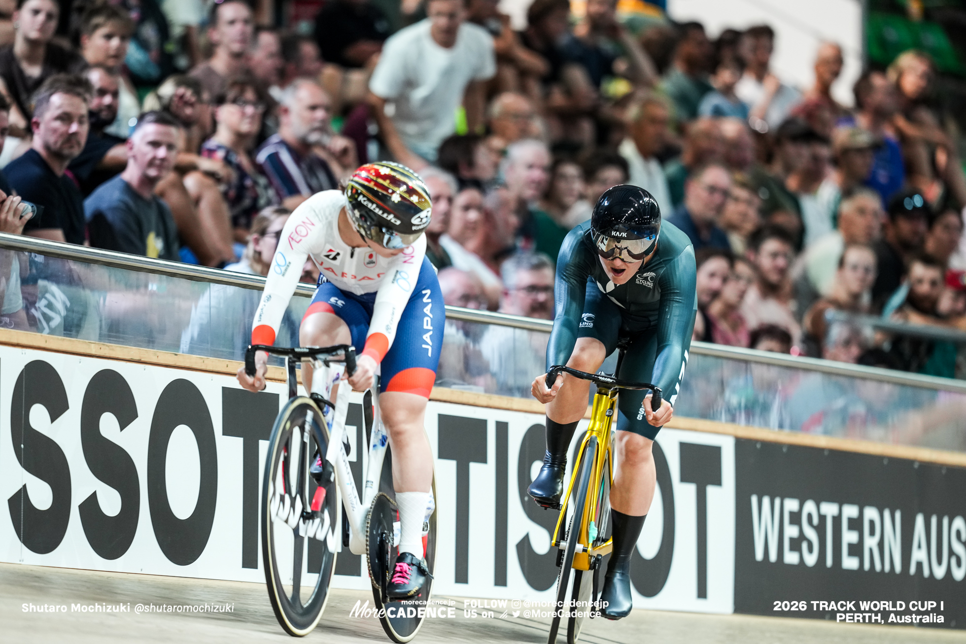 佐藤水菜, SATO Mina, JPN, エリース・アンドリュース, ANDREWS Ellesse, NZL, 女子スプリント, 準決勝, WOMEN Elite Sprint, Semifinals, 2026ワールドカップ第1戦, オーストラリア, パース, 2026 UCI Track World Cup, Round 1, Perth, Australia